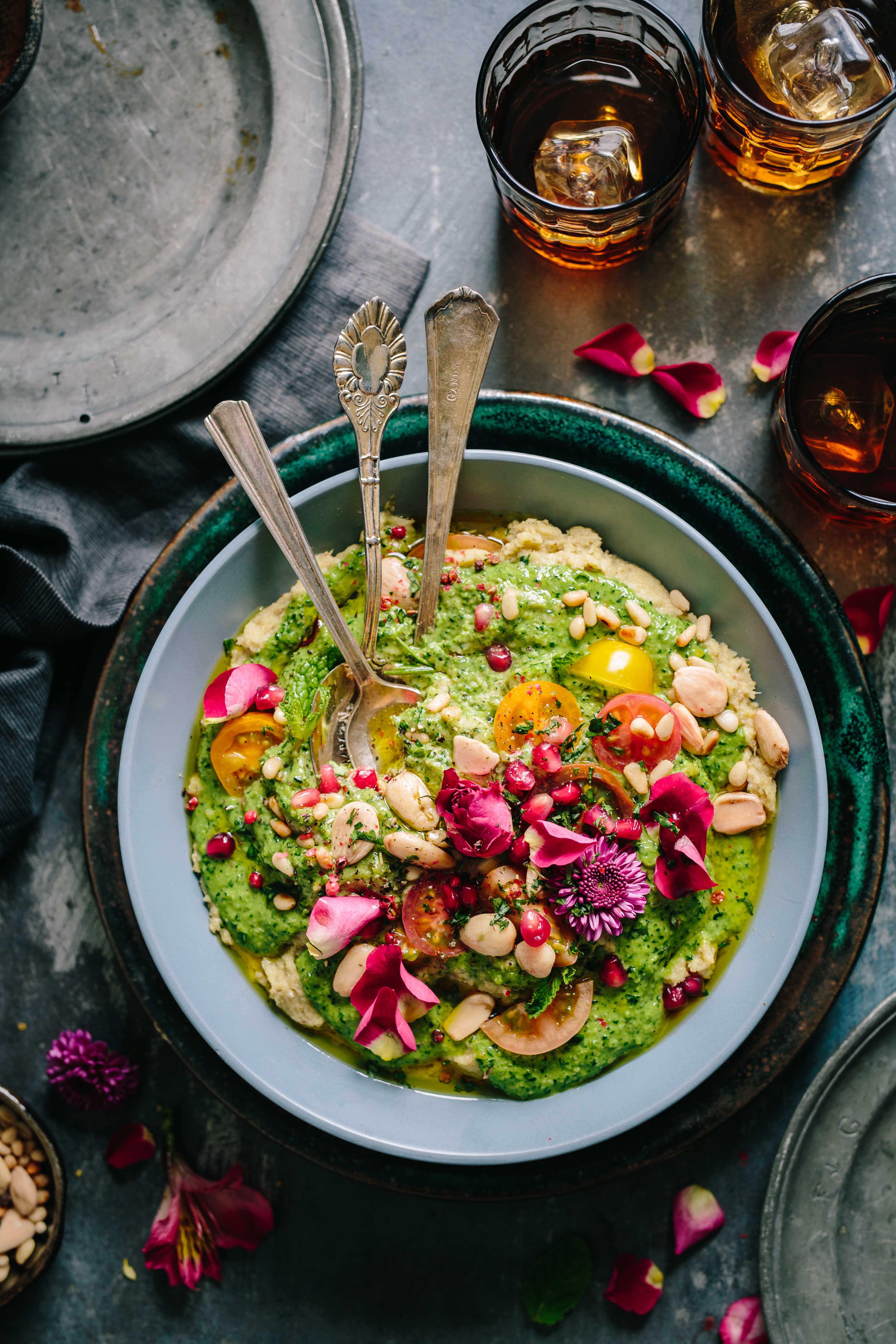 healthy eating, household equipment, freshness, eating utensil, high angle view, plate, salad, food and drink, no people, vegetable, ready-to-eat, bowl, Phone HD Wallpaper