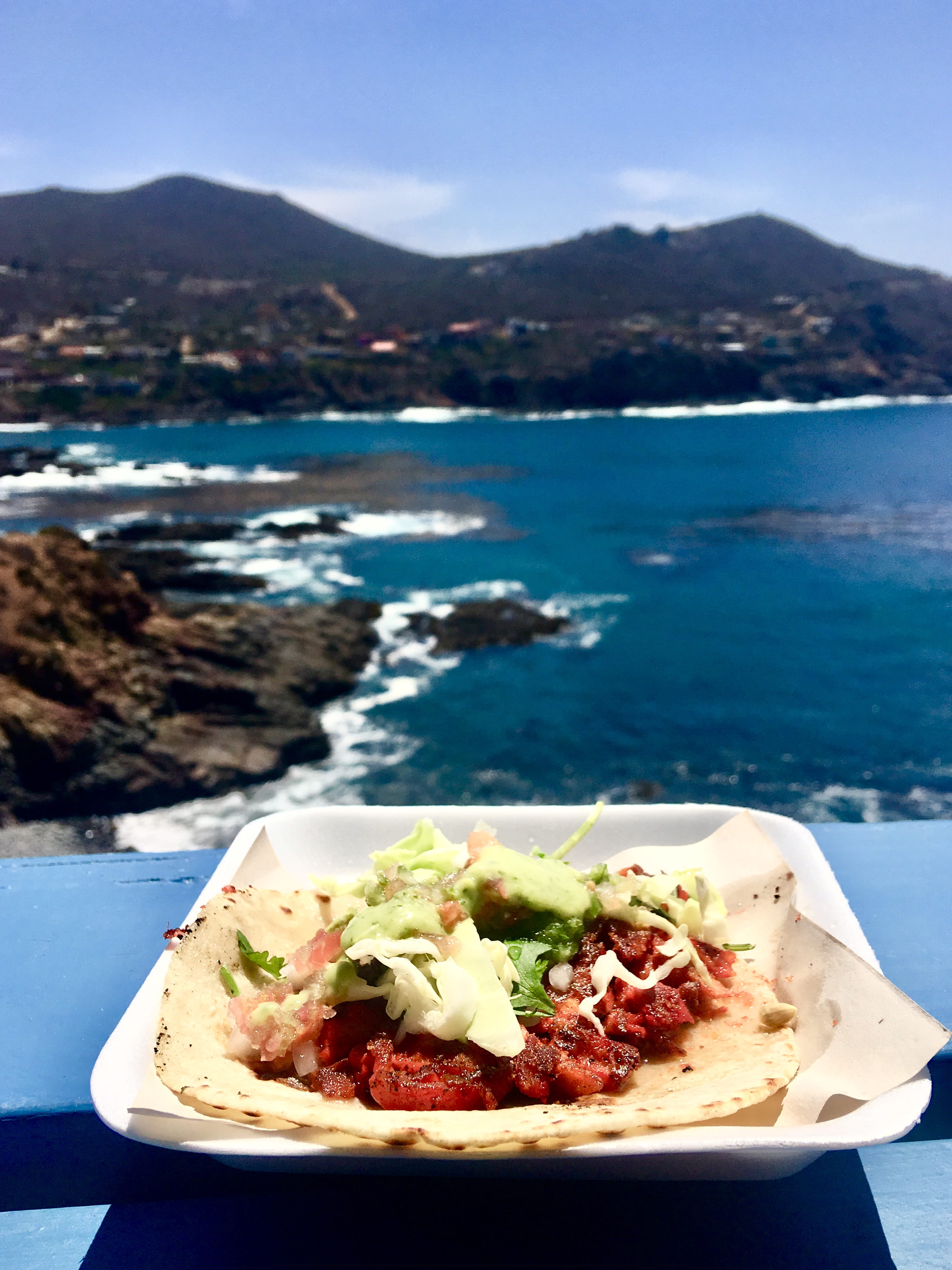 eat, scenics - nature, food and drink, sky, no people, land, tortilla, waves, food, wave, ensenada, mountain, water, taco, nature, ready-to-eat, snack, Phone HD Wallpaper