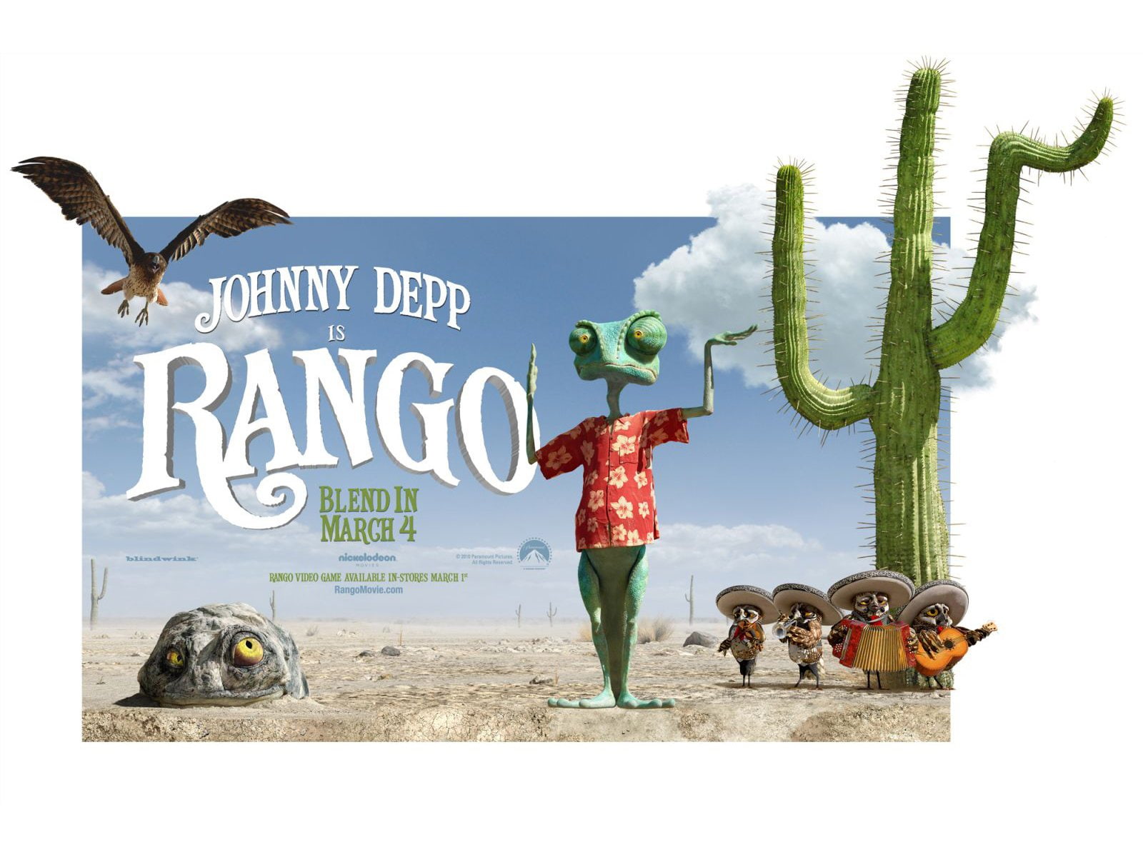 Movie, 720P, Rango, HD Wallpaper