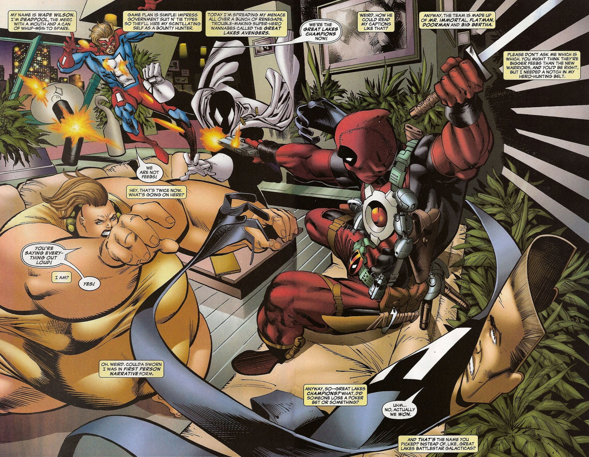 Comics, Merc with a Mouth, Deadpool, 1080P, HD Wallpaper