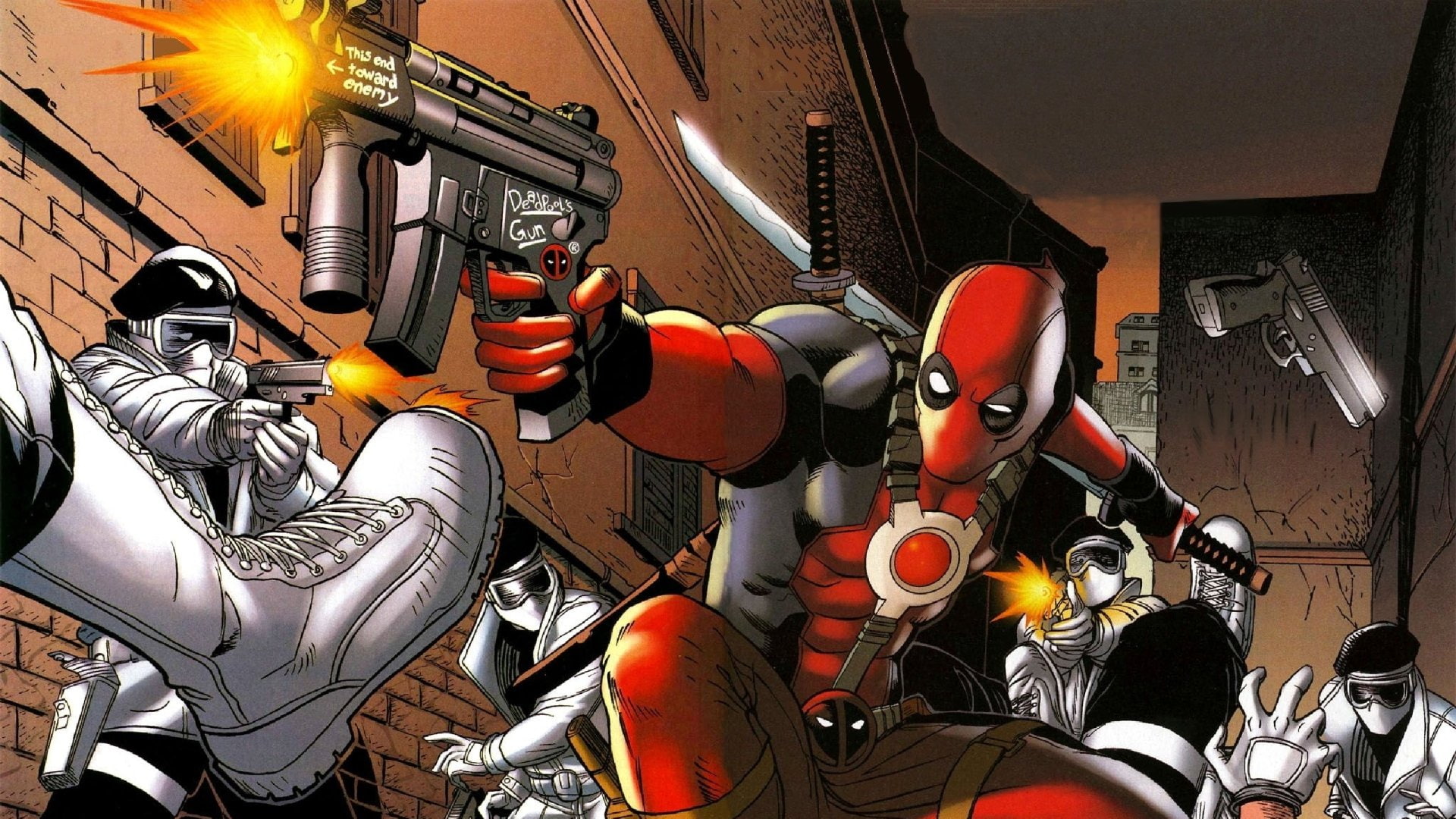 1080P, Comics, Merc with a Mouth, Deadpool, HD Wallpaper