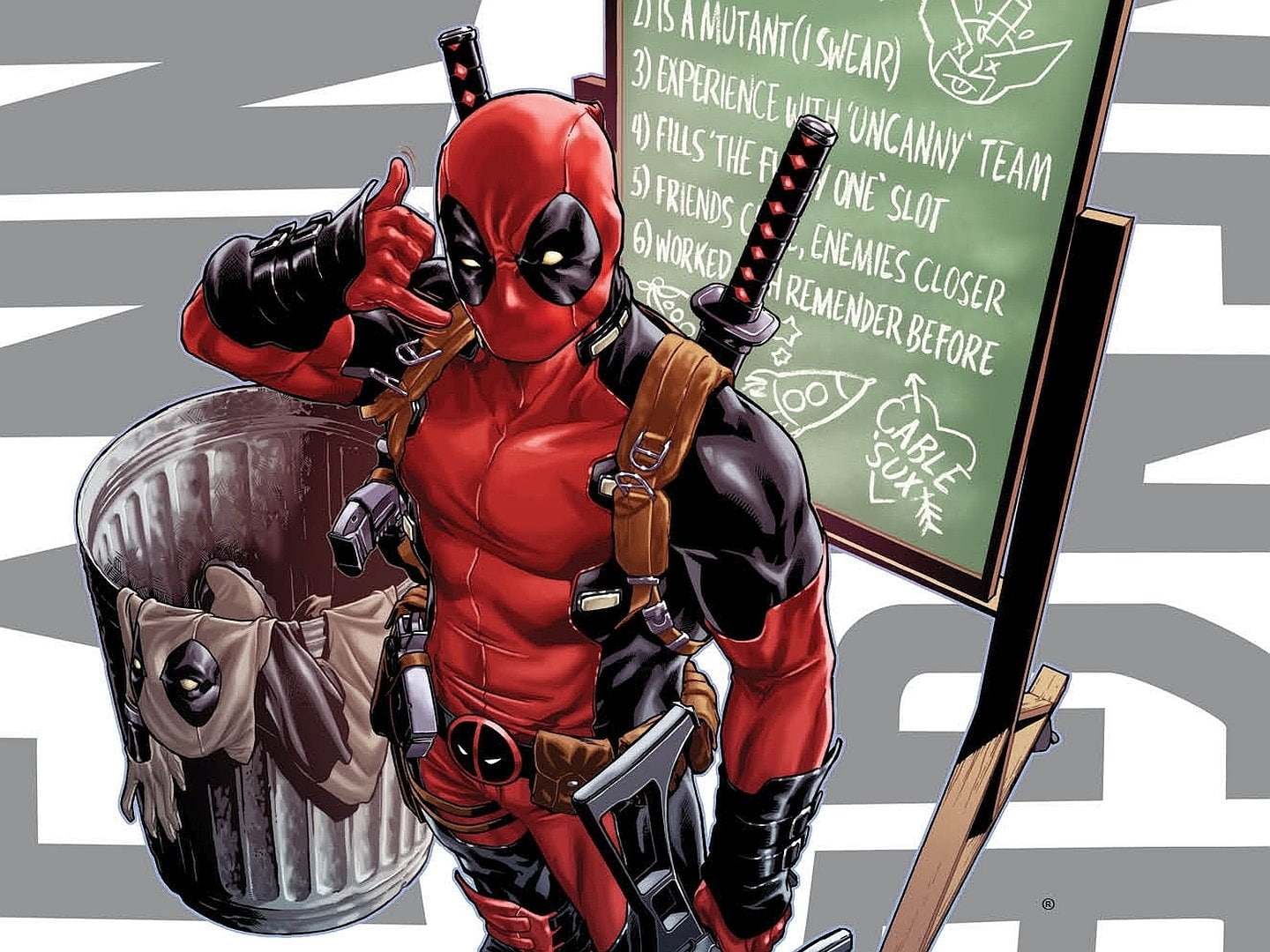 720P, Merc with a Mouth, Deadpool, Comics, HD Wallpaper
