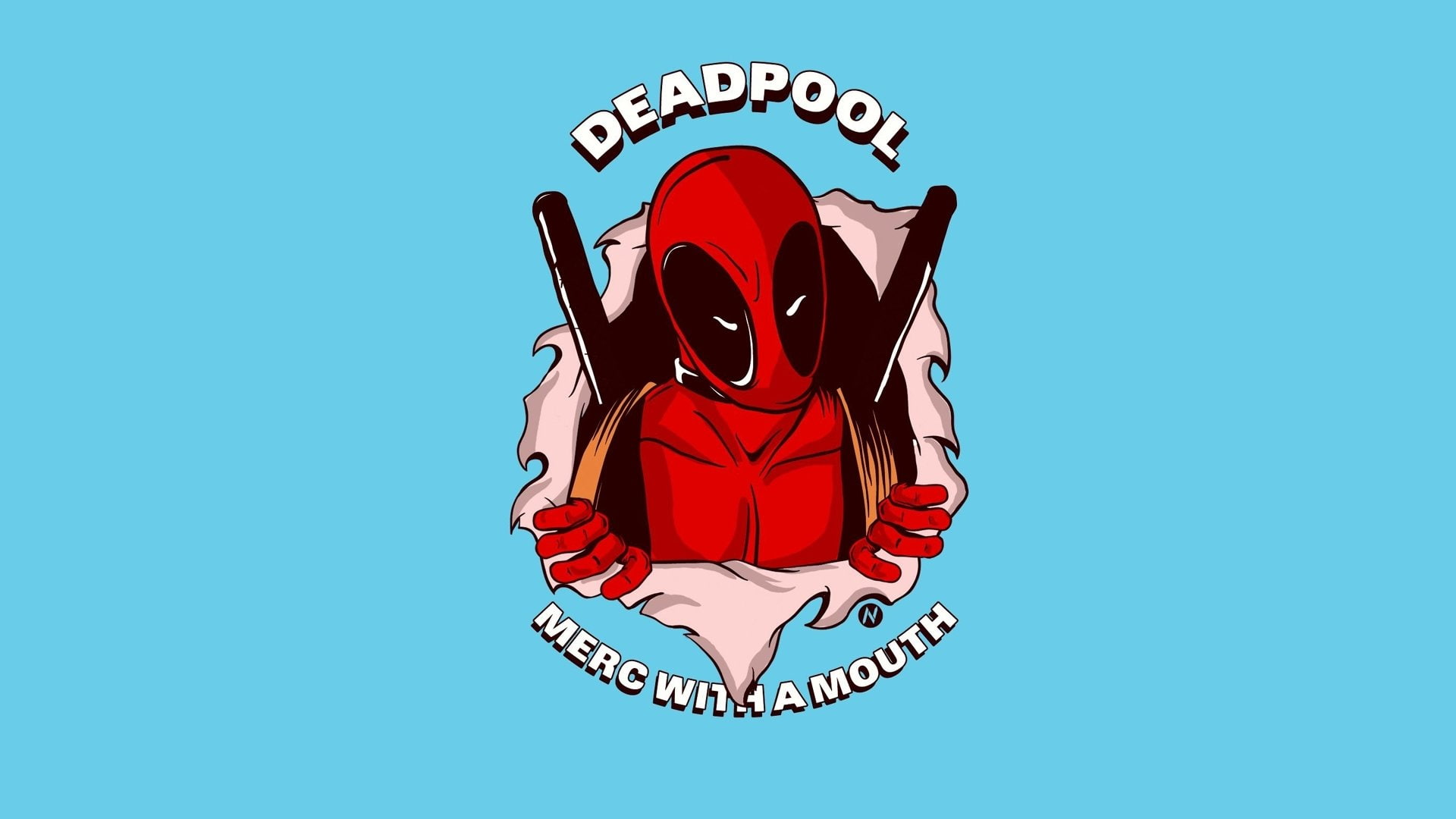 Merc with a Mouth, Comics, Deadpool, 1080P, HD Wallpaper