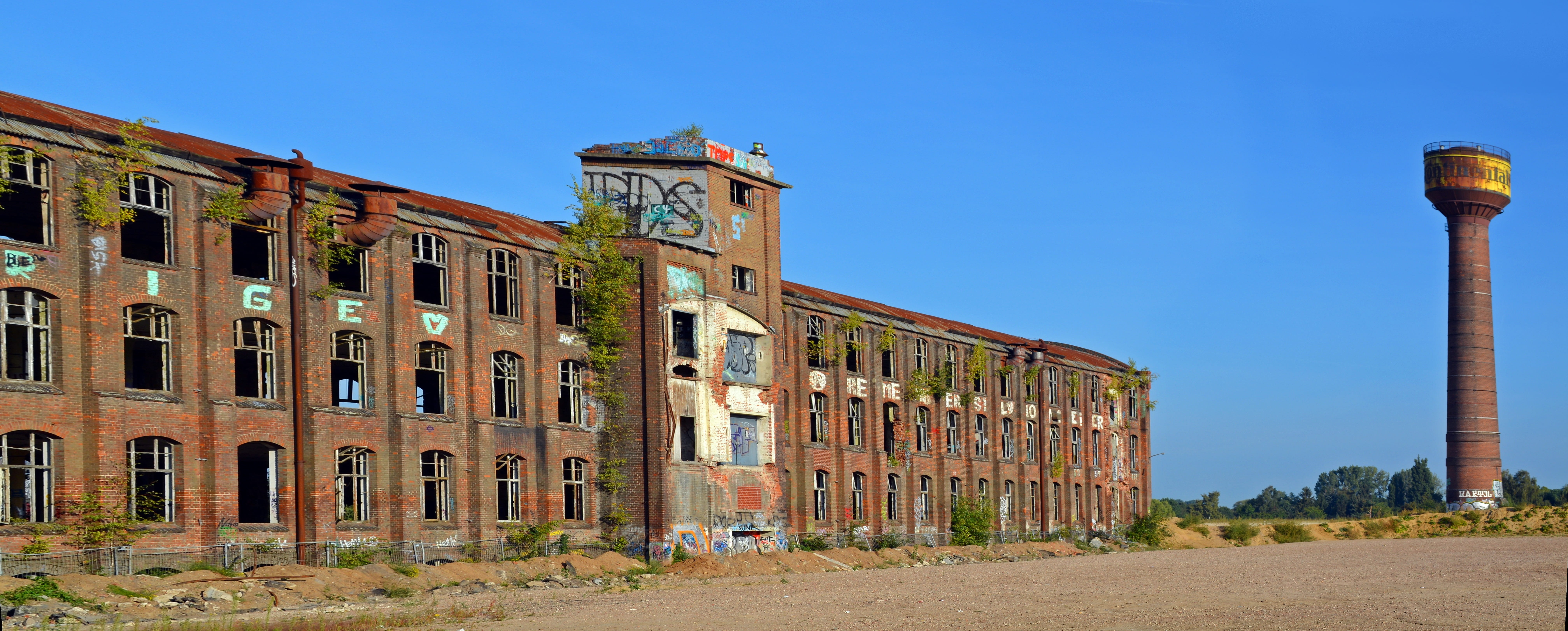 no people, built structure, row house, decay, facade, broken, clear sky, old factory, land, old, lost places, travel, travel destinations, building, Industrial Plant, HD Wallpaper