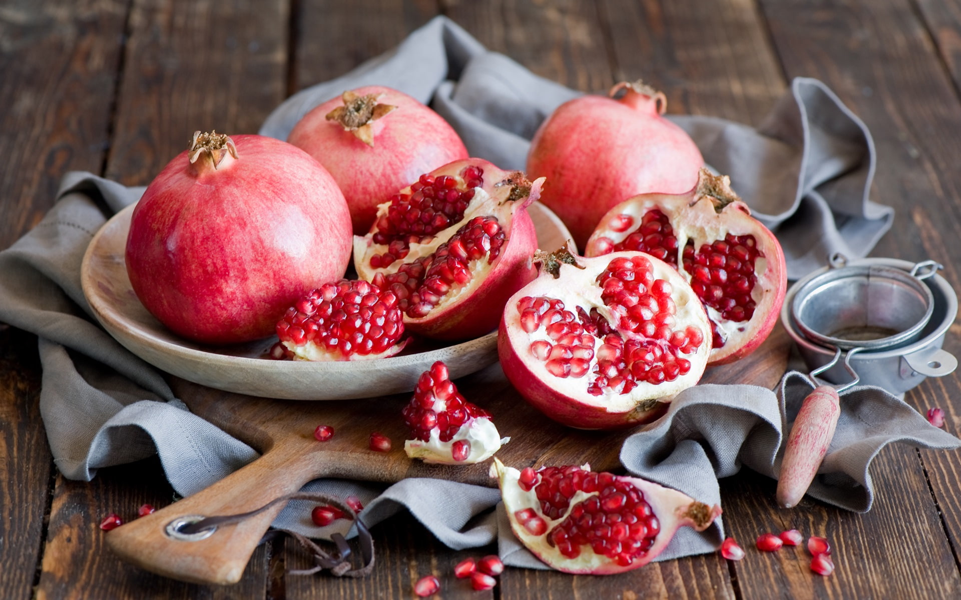 1080P, Sweet, Pomegranates, Red, Fruits, HD Wallpaper