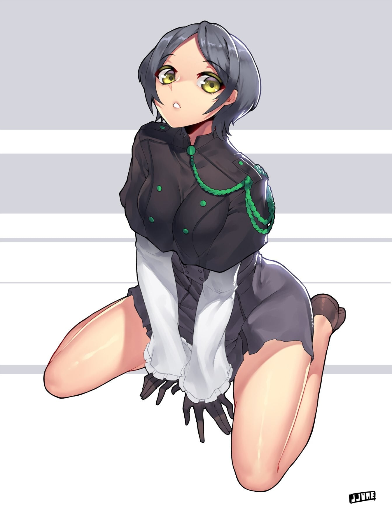 studio shot, women, one person, sweet, females, short hair, anime, indoors, human body part, cut out, shorts, Hayami Kanade, black hair, relaxation, celebration, Phone HD Wallpaper