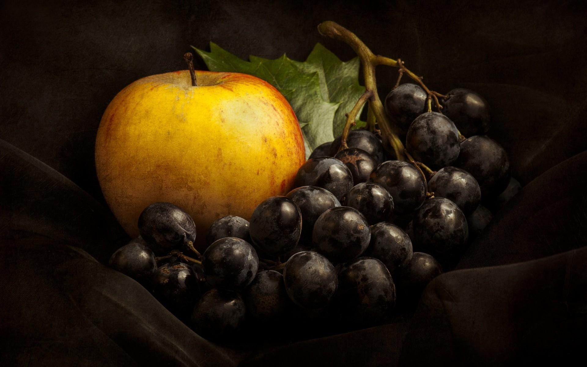 1080P, grape, 1920x1200, grapes, apple, photography, poster, HD Wallpaper