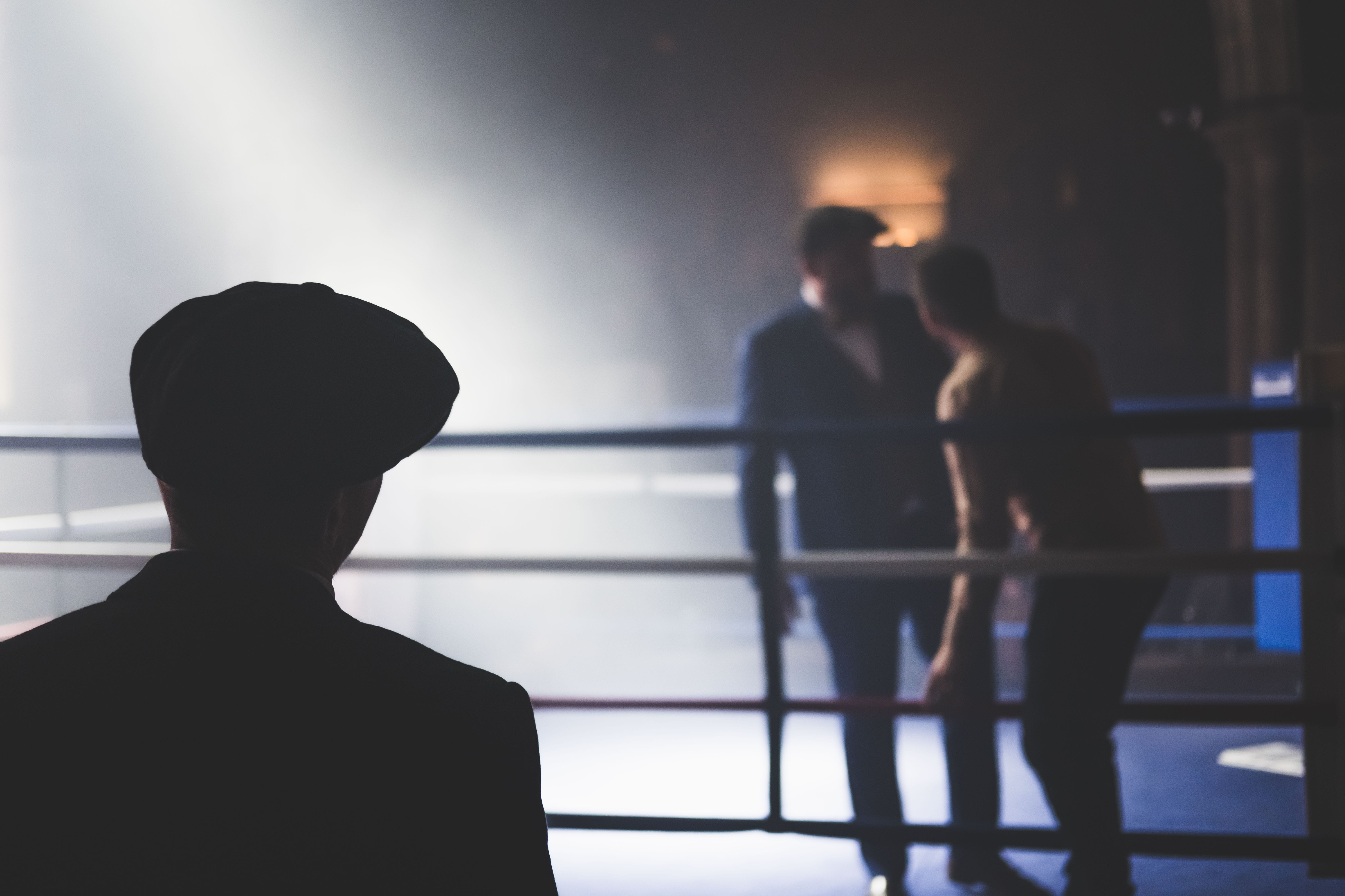 outdoors, united kingdom, lifestyles, man, glow, hat, togetherness, watch, facing, silhouette, adult, men, light, handrail, railing, standing, nature, real people, HD Wallpaper