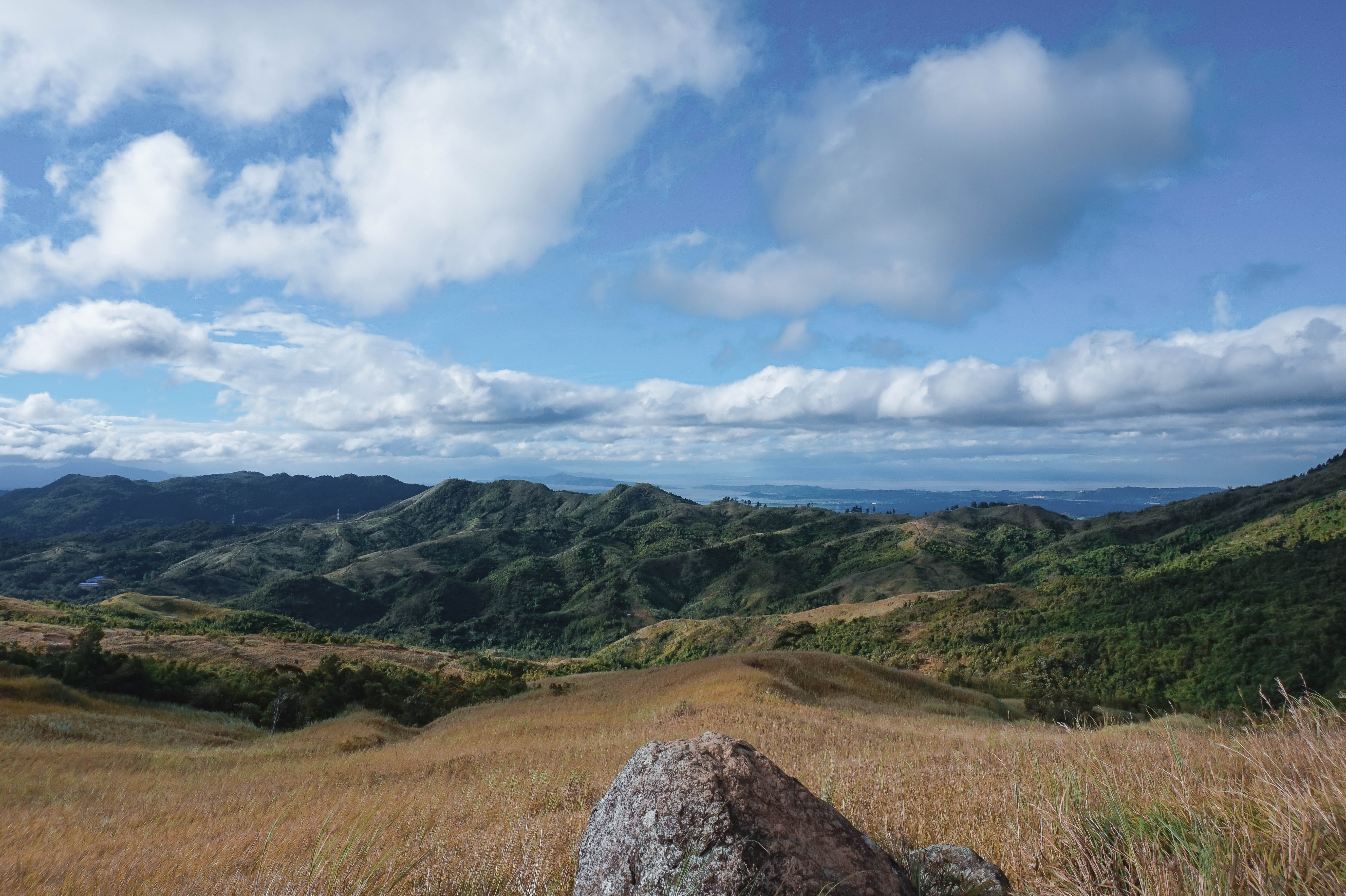 environment, mount batolusong, hiking, mountain, rolling landscape, summit, sky, green color, idyllic, grass, landscape, no people, trekking, tranquil scene, HD Wallpaper
