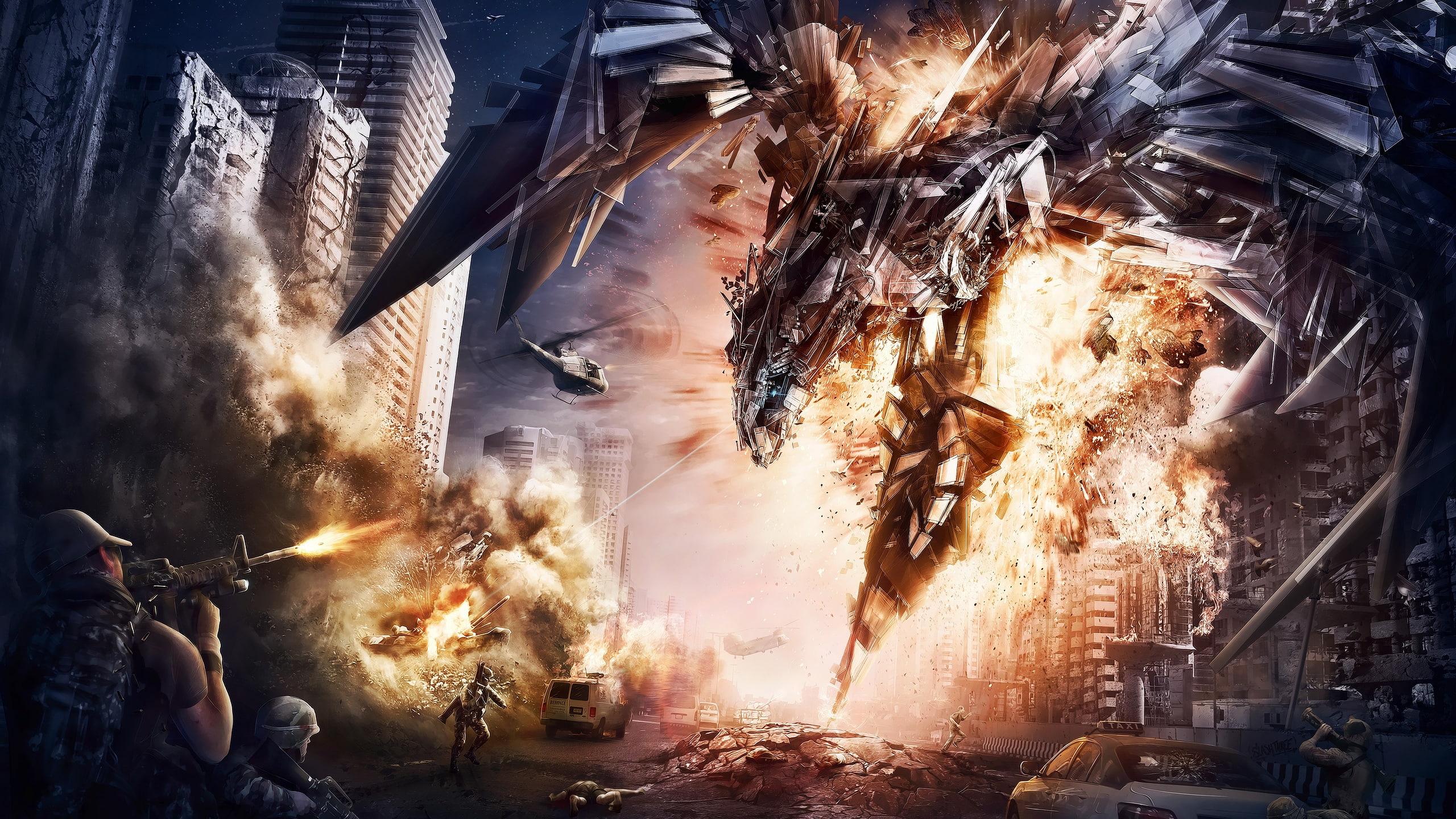 2K, artwork, amazing, movies, transformers, HD Wallpaper