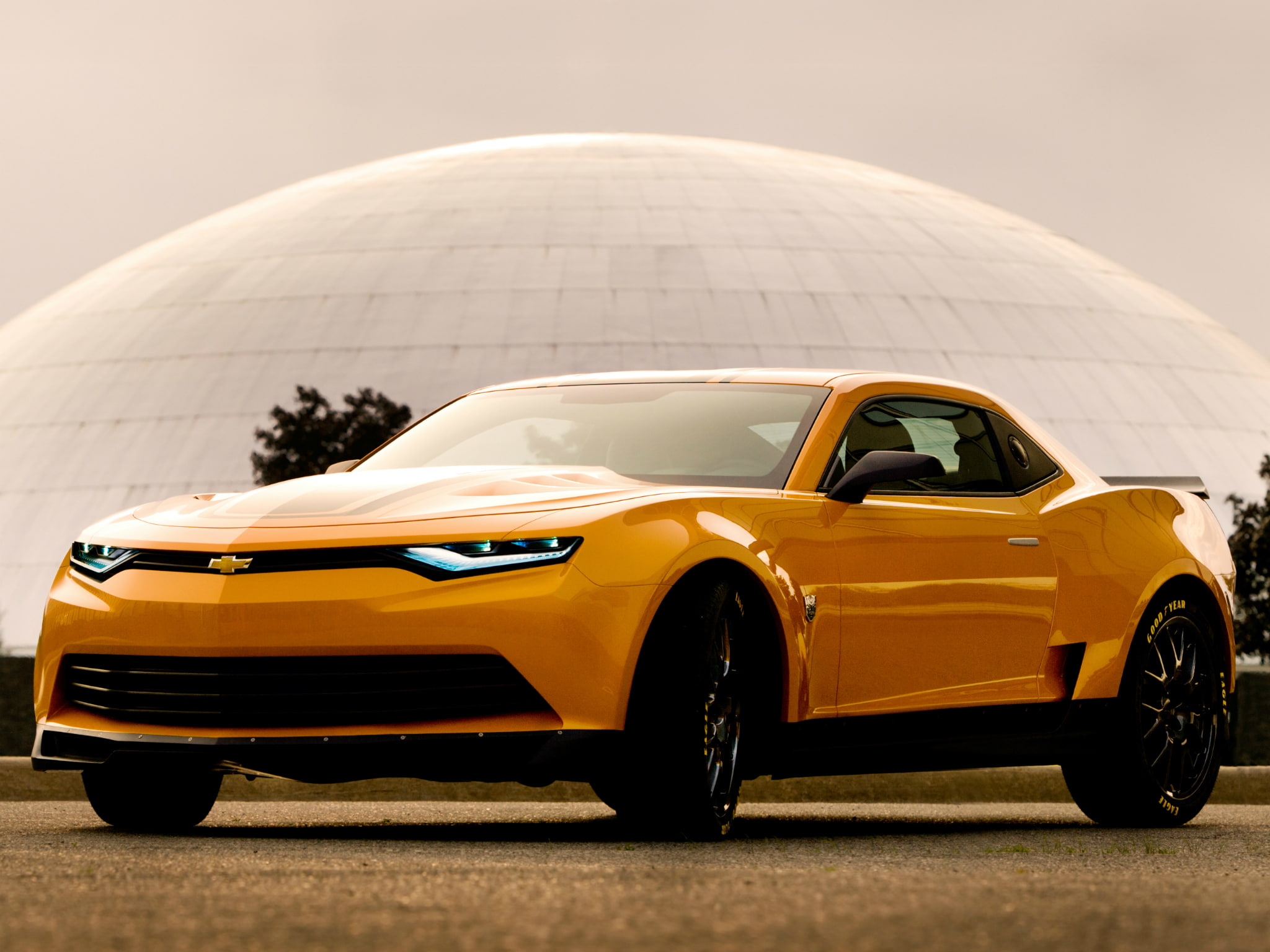 1080P, Camaro, car, Bumblebe, Transformers 4, Concept, Chevrolet, HD Wallpaper