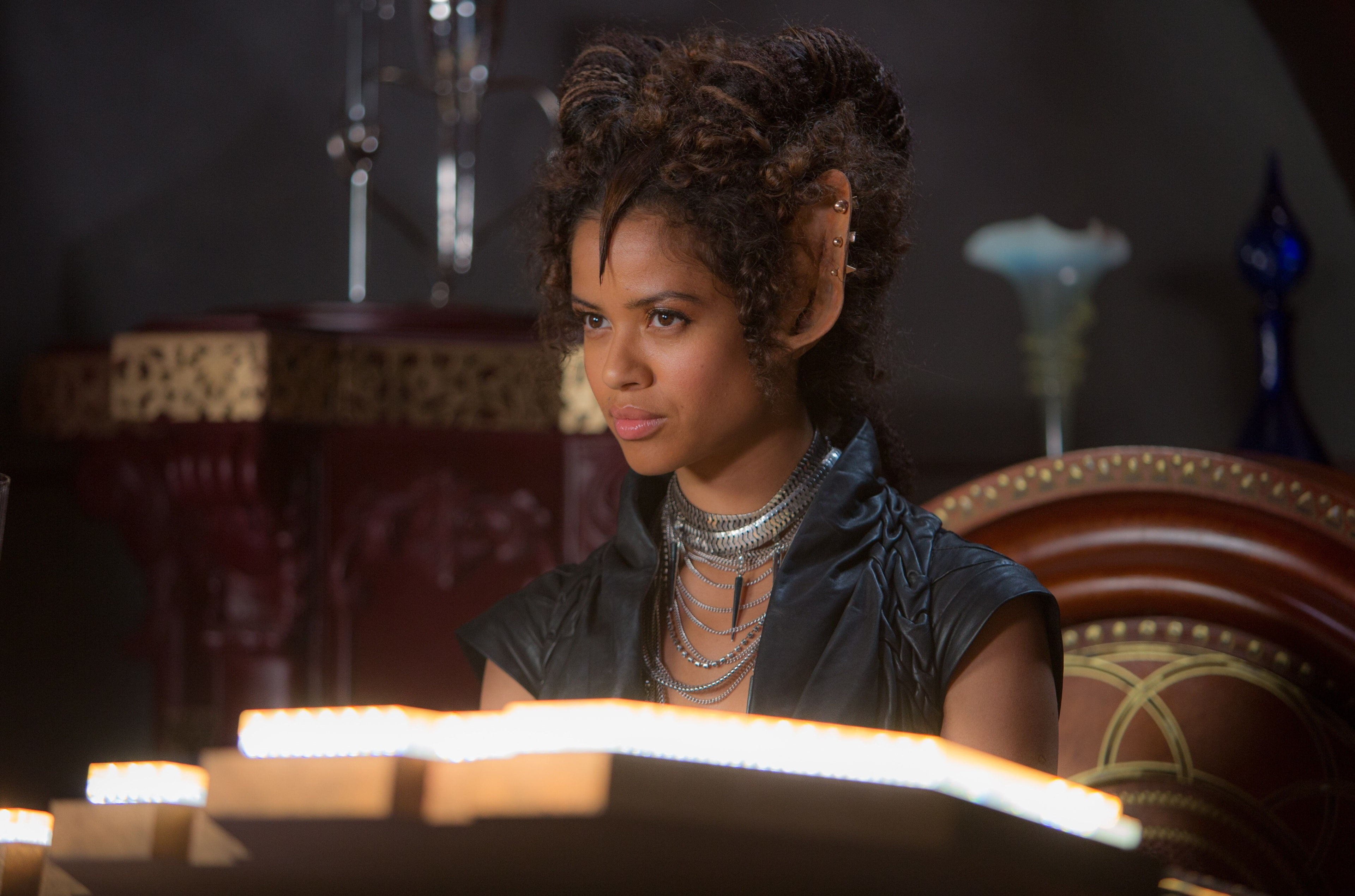 portrait, looking, young adult, one person, front view, studying, curly hair, hairstyle, book, education, learning, night, indoors, women, jupiter ascending 4k full hd, HD Wallpaper