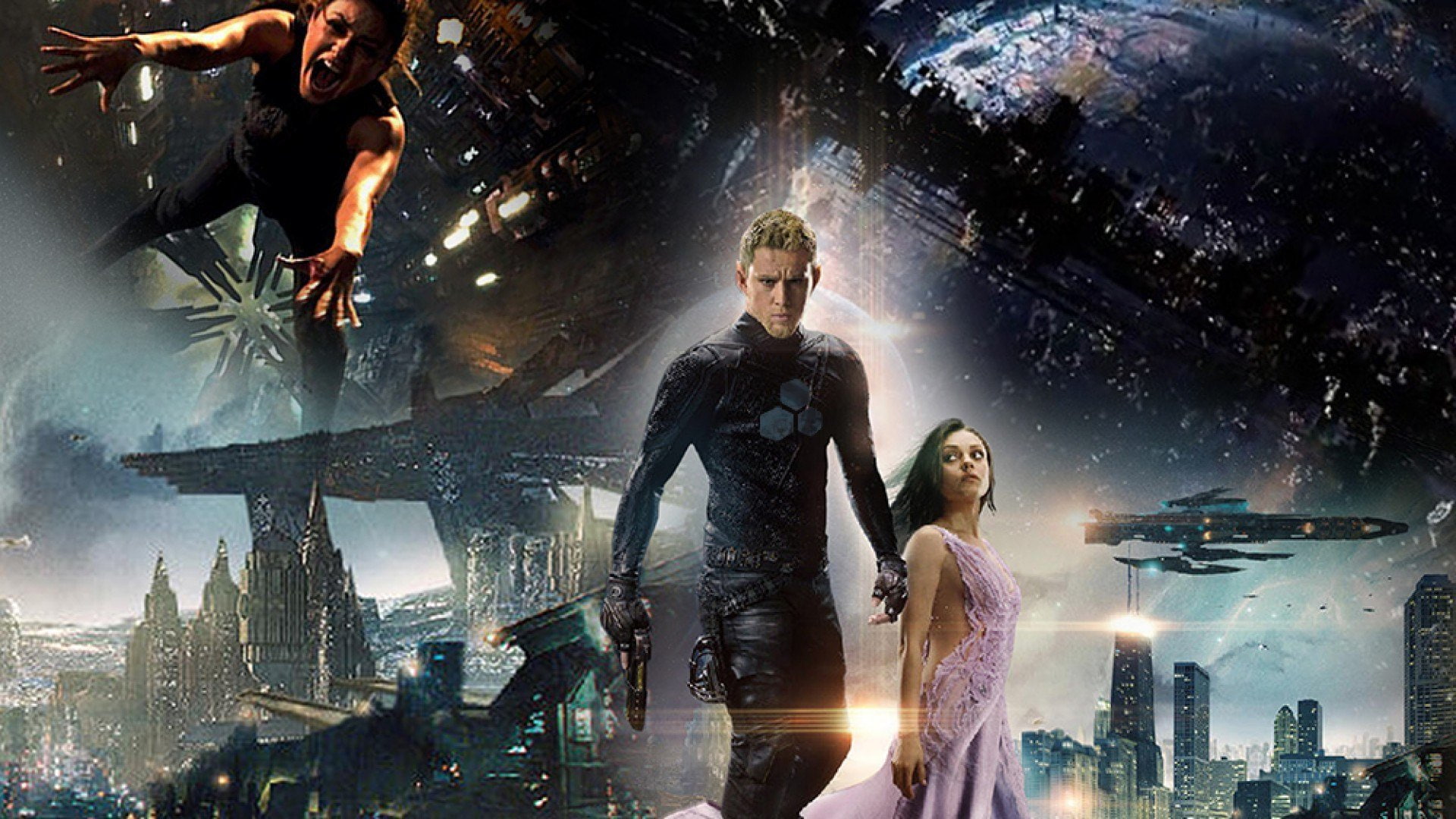 1080P, futuristic, fantasy, sci-fi, kunis, jupiter, action, ascending, adventure, HD Wallpaper