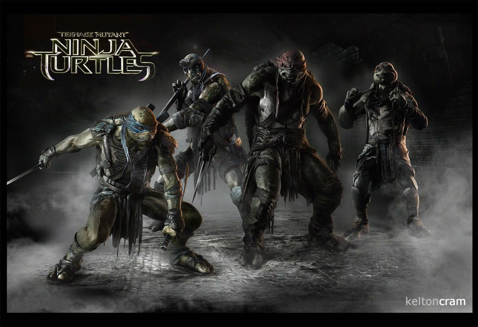 turtles, mutant, fantasy, poster, ninja, animation, fighting, sci-fi, action, adventure, 720P, warrior, teenage, HD Wallpaper
