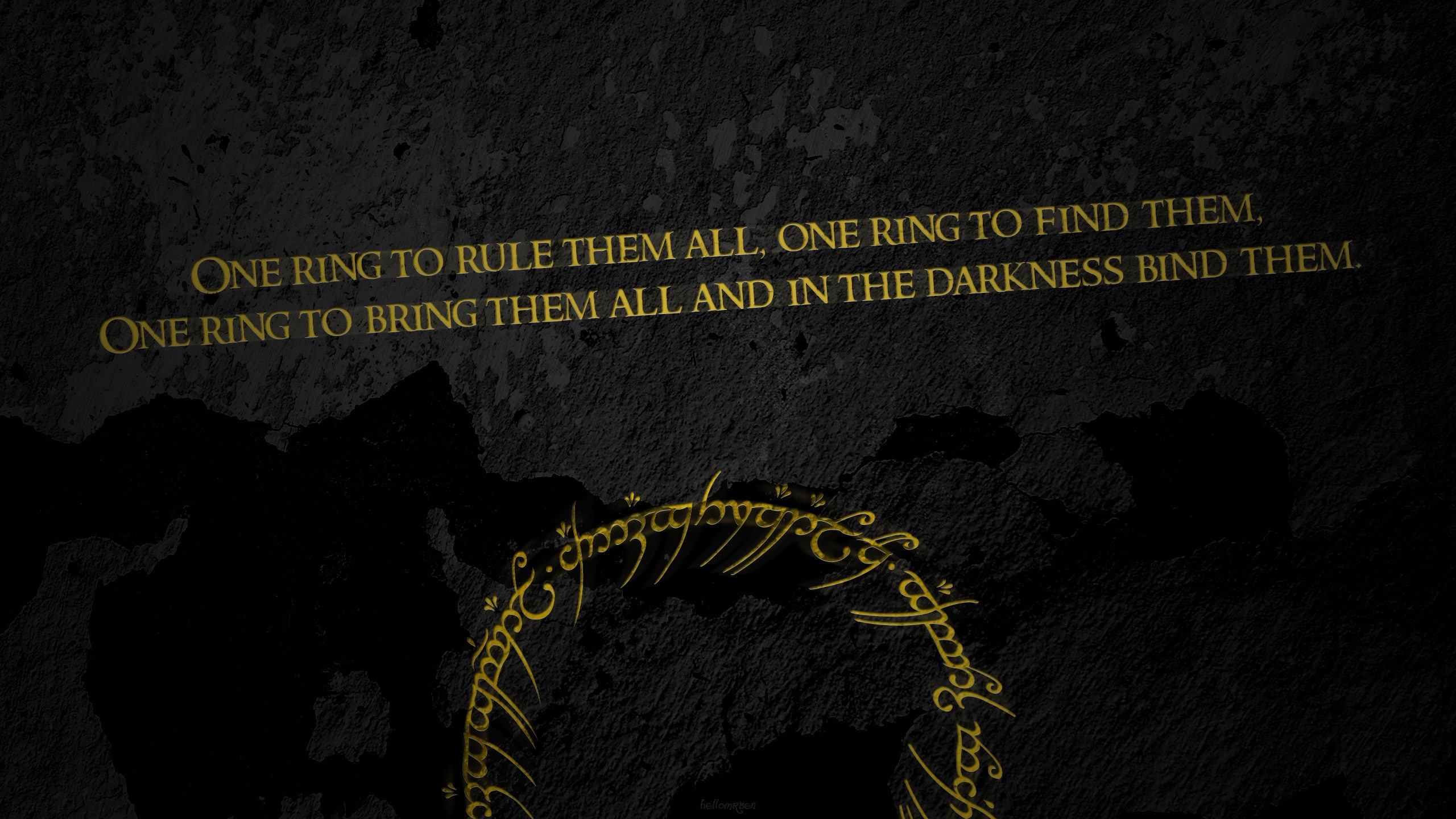 dark background, 2K, movies, The Lord of the Rings, quote, typography, HD Wallpaper