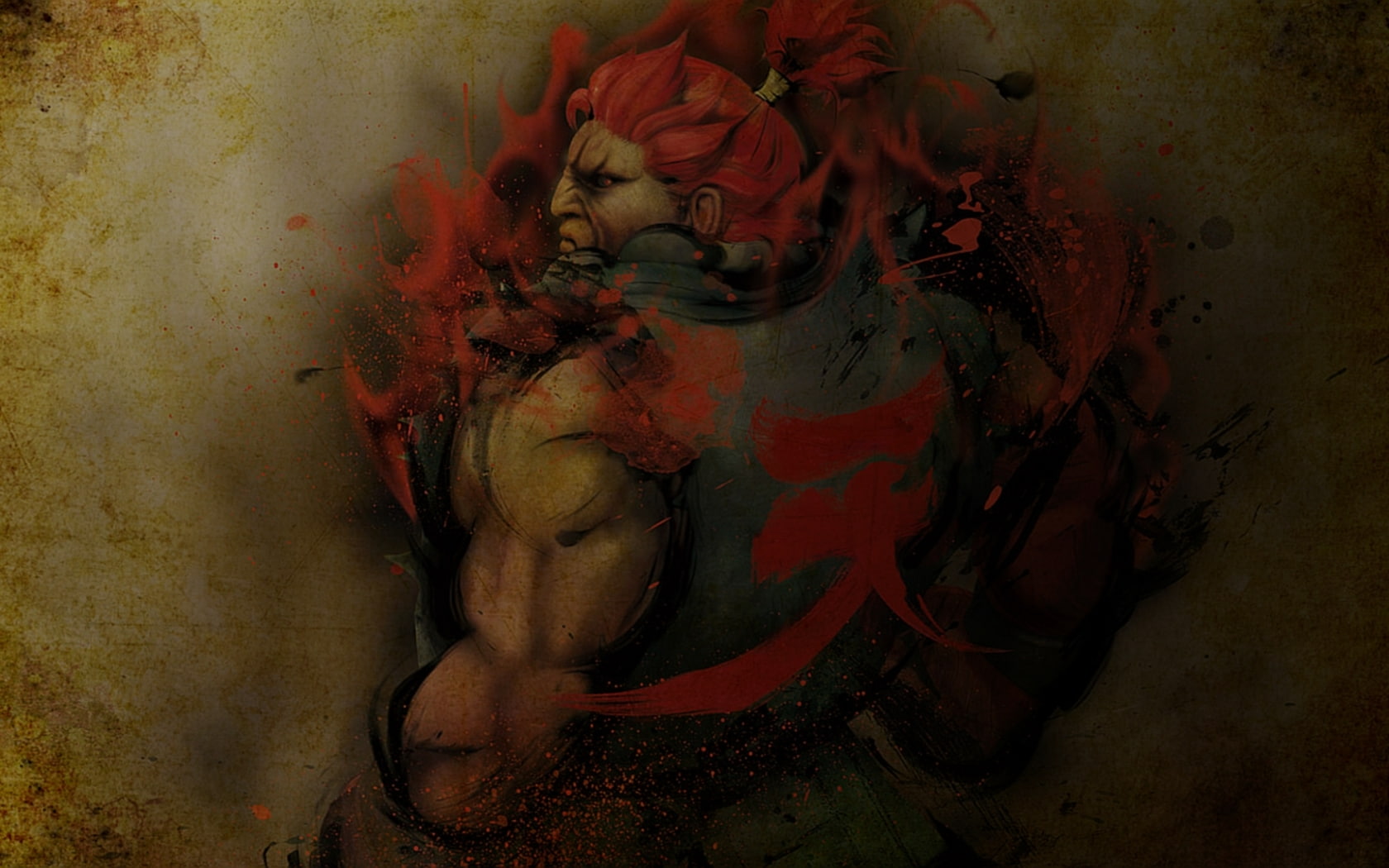 akuma, street fighter, 720P, hd, video, games, fighter, art, street, x, HD Wallpaper