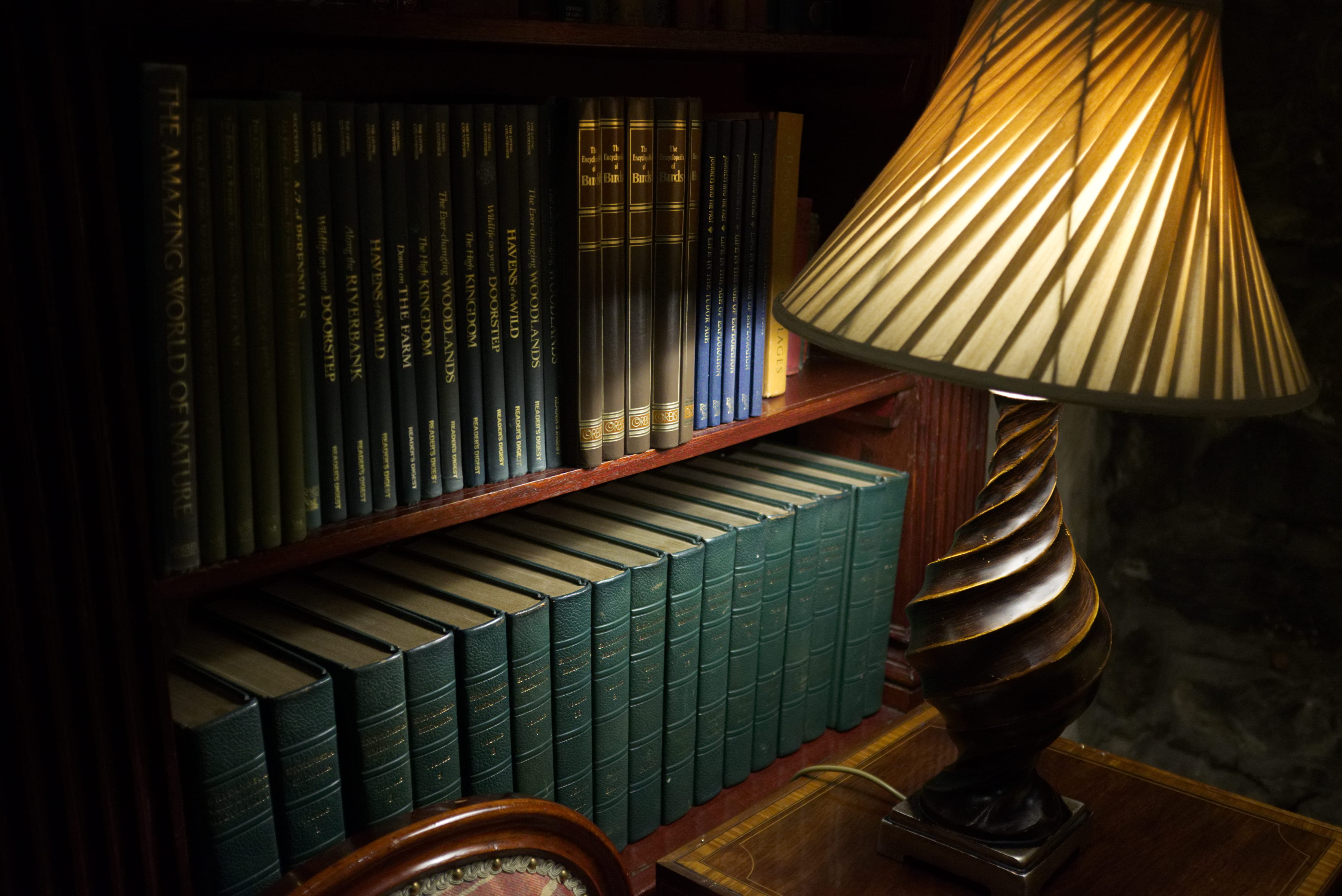 curtain, electric lamp, lighting equipment, domestic room, electricity, lampshade, interior design, lighting, home interior, bedroom, lamp shade, old bookshelf, HD Wallpaper