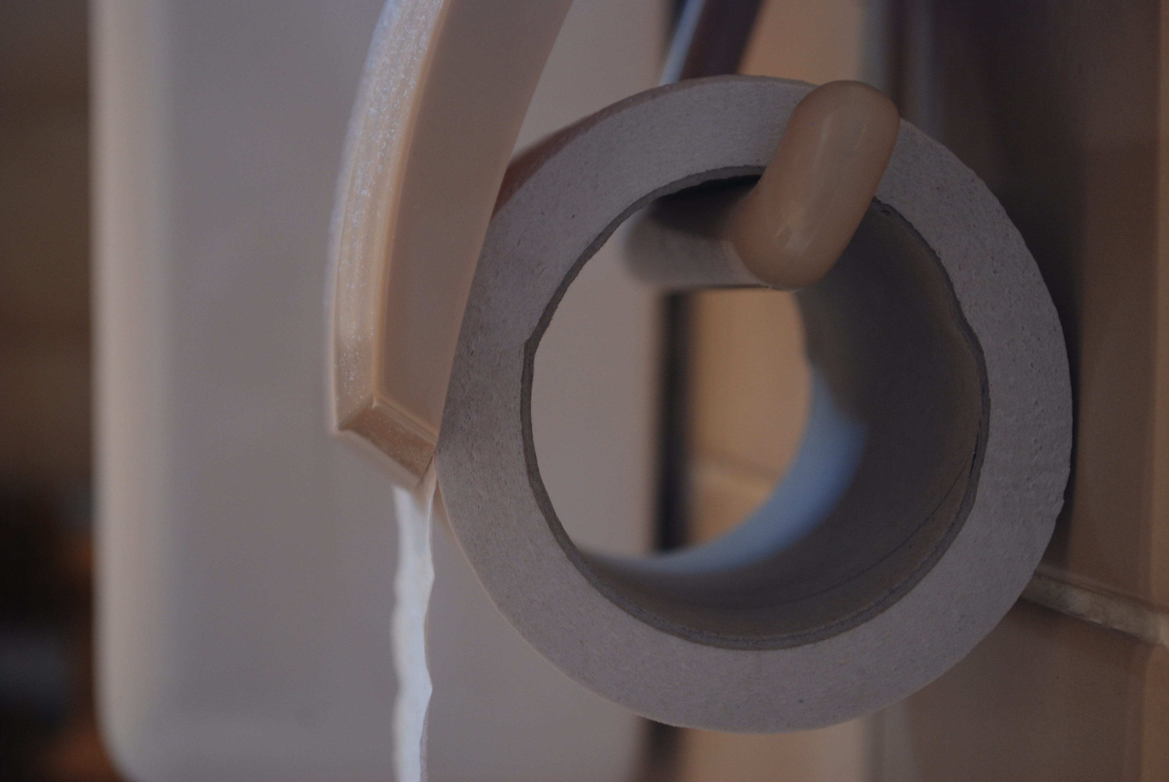 paper tape, close-up, indoors, focus on foreground, technology, security, architecture, wrought iron, 4K, day, shape, paper, Toilet Paper, protection, HD Wallpaper