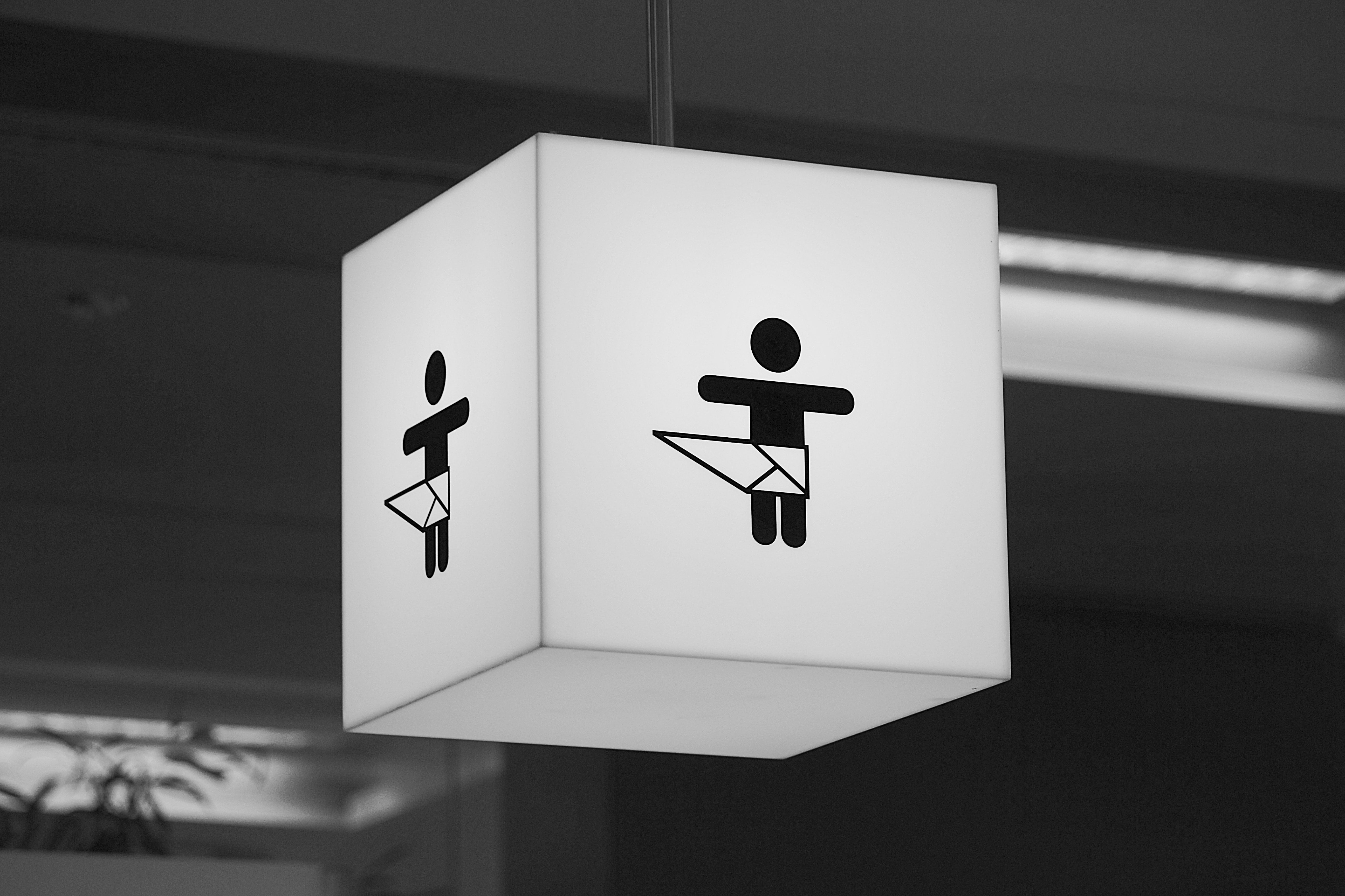 shield, small child, wrap, public restroom, indoors, sign, information sign, public building, bathroom, symbol, male likeness, representation, human representation, HD Wallpaper