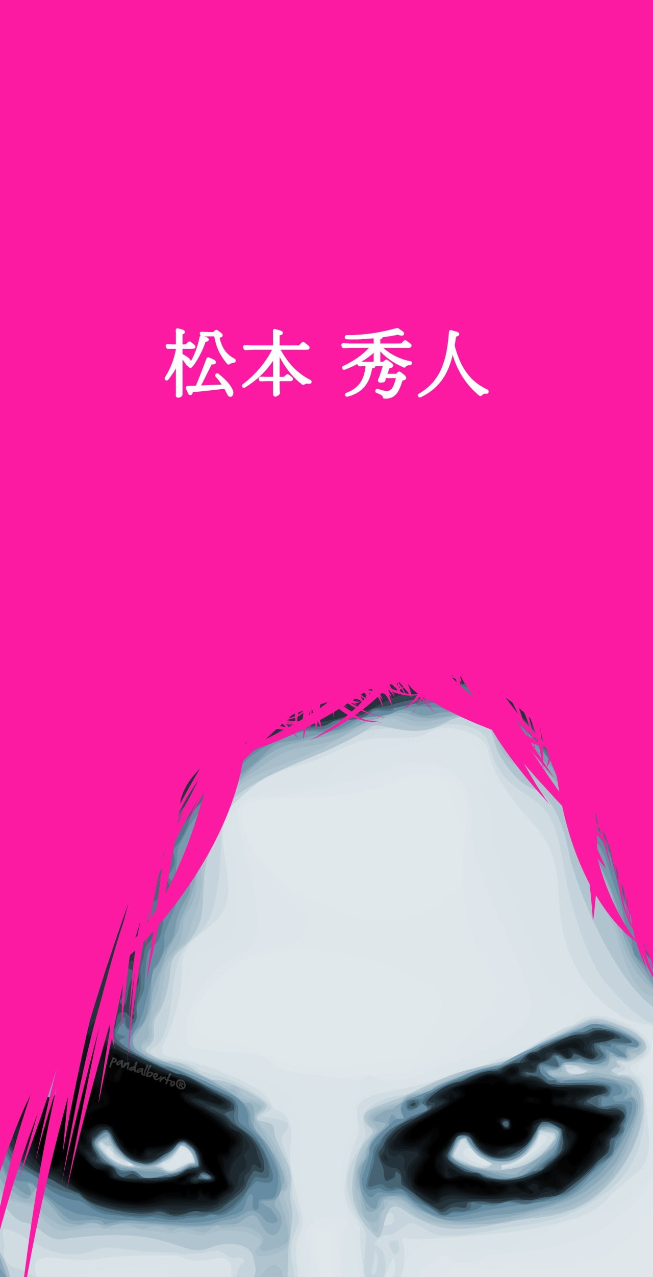 headshot, pink color, copy space, indoors, hide (musician), portrait, fashion, make-up, pink, blue, colored background, body part, close-up, one person, Phone HD Wallpaper