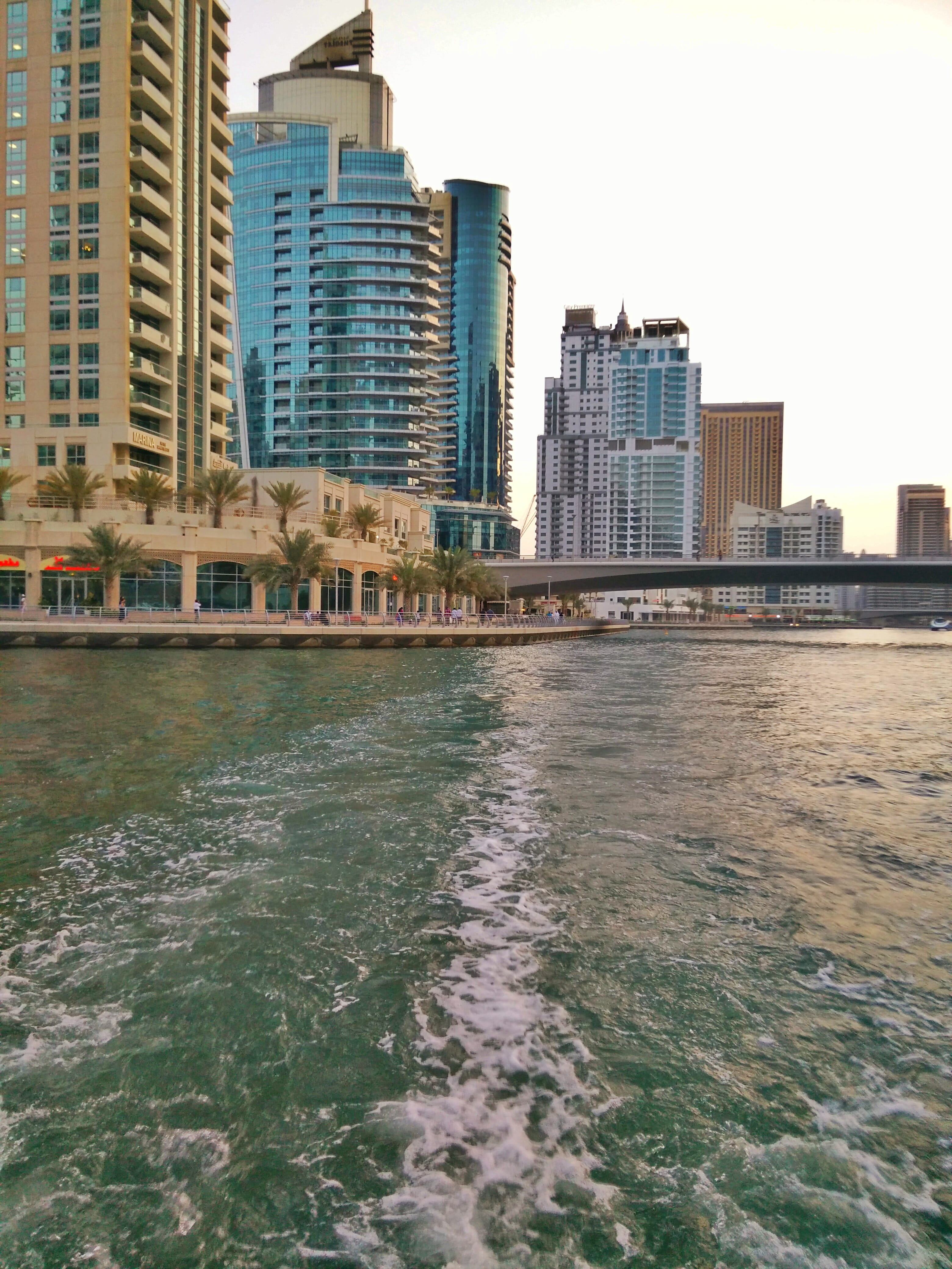 dubai, marina, outdoors, sea, modern, lake, built structure, office building exterior, 4K, city, sky, urban skyline, nature, place, skyscraper, office, Phone HD Wallpaper