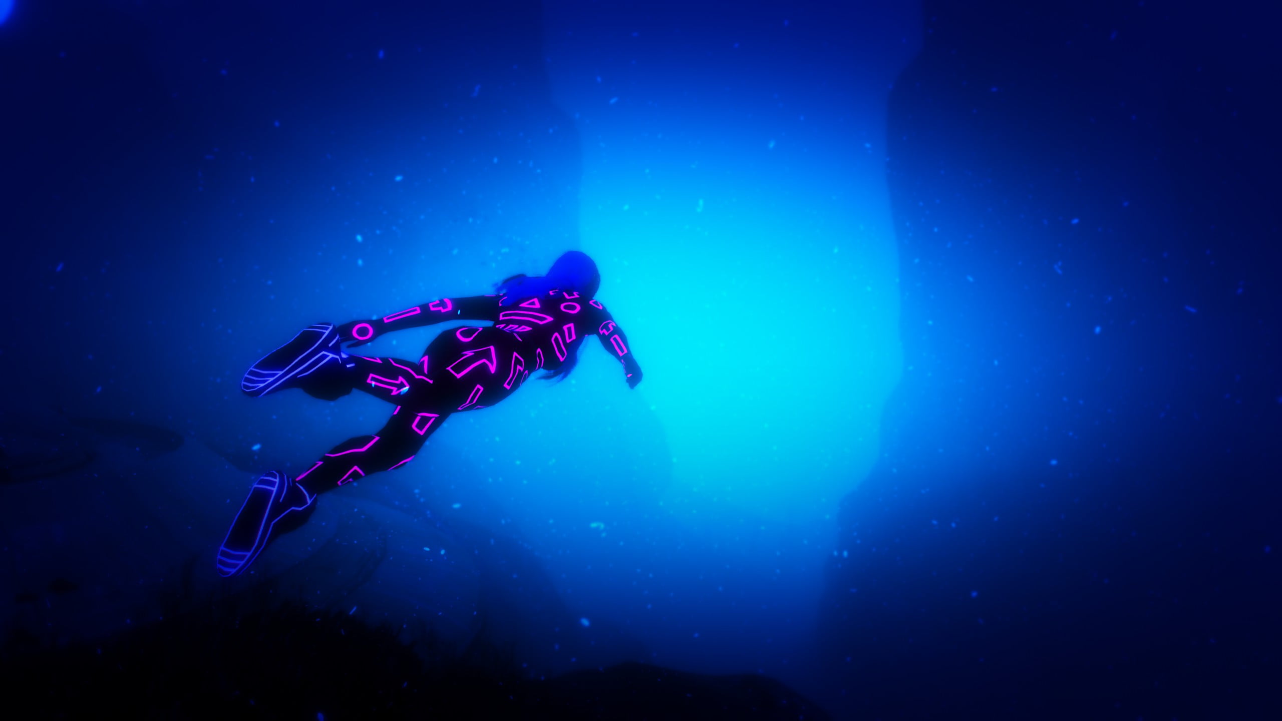 PC gaming, Grand Theft Auto V, 2K, NaturalVision Evolved, neon glow, HD Wallpaper