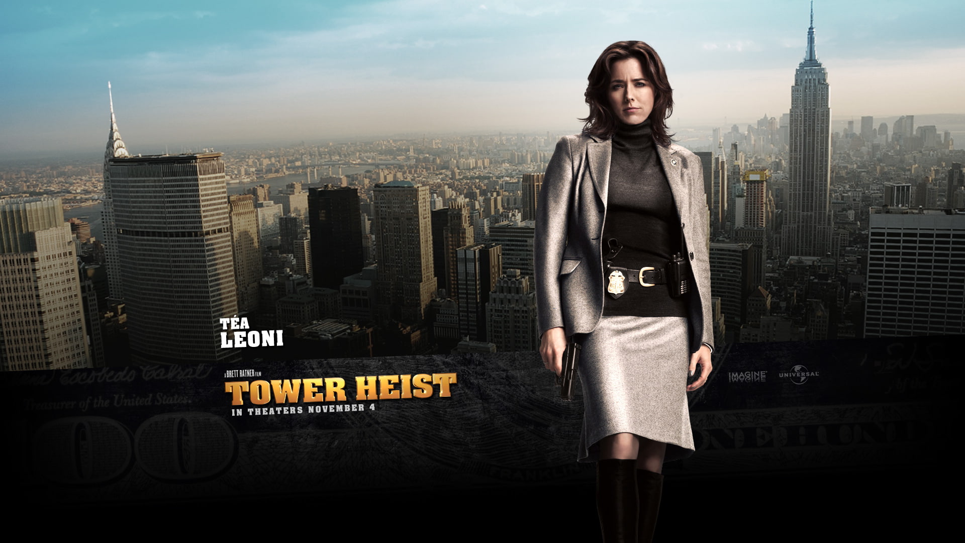 Tea Leoni, 1080P, Tower Heist, Movie, HD Wallpaper