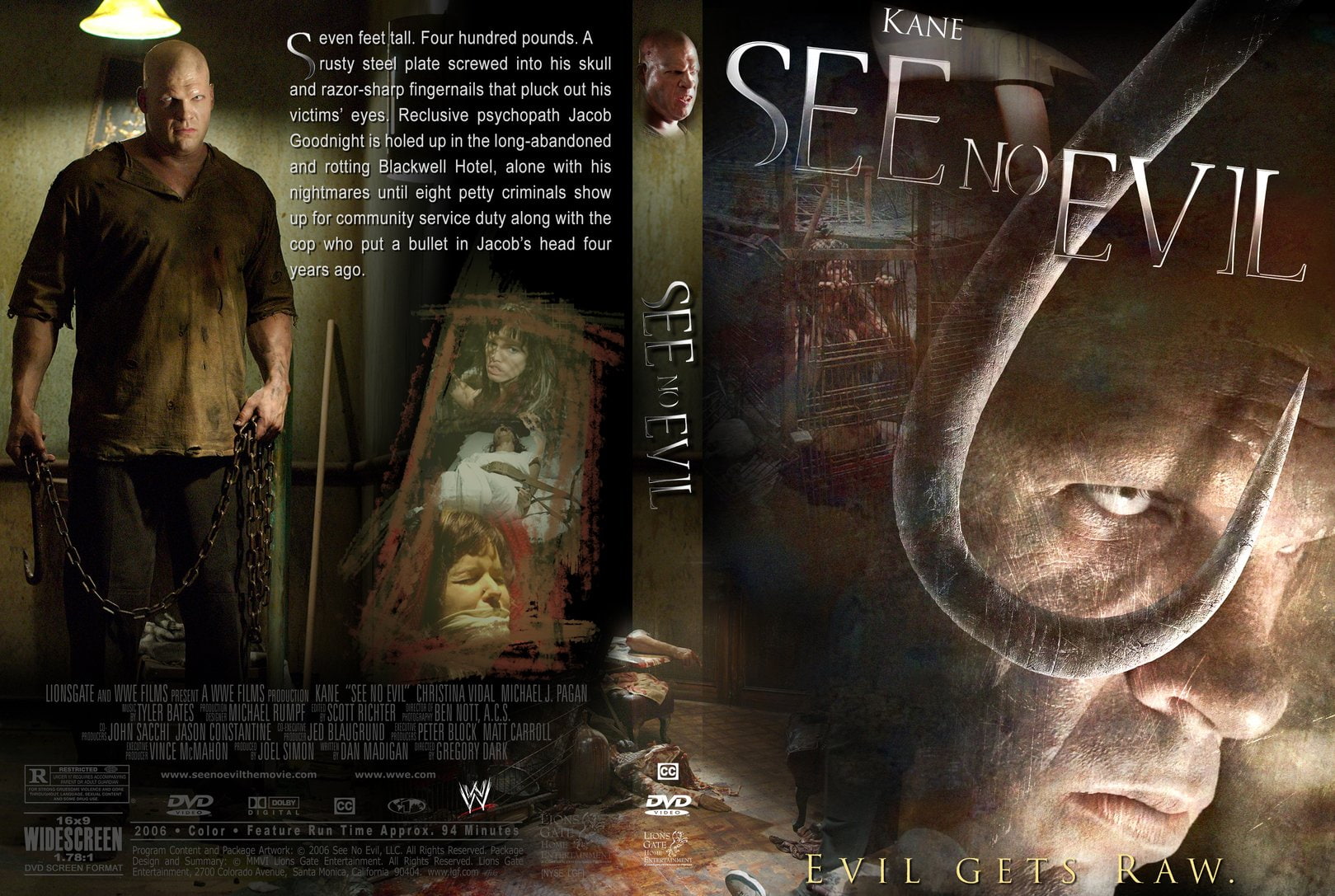 slasher, 720P, thriller, see no evil, horror, wwe, evil, HD Wallpaper