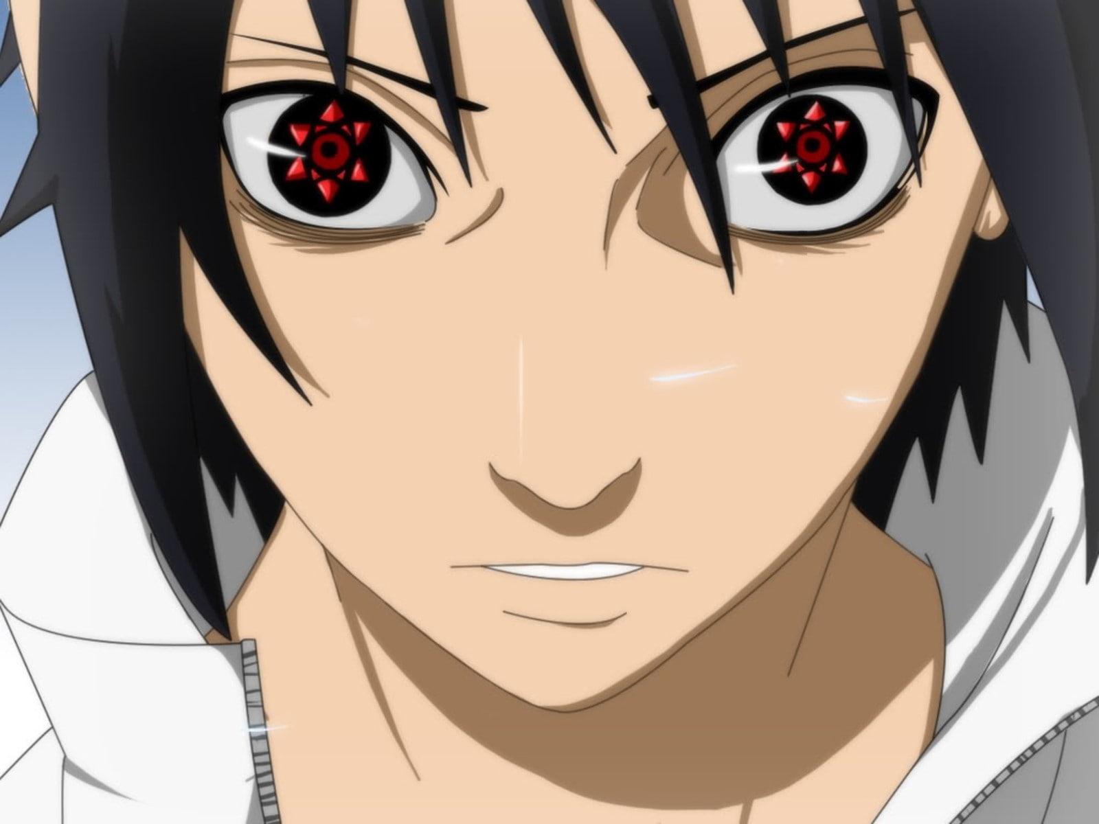 close-up, creativity, Uchiha izuna, Face, Look, sunlight, no people, human representation, symbol, Naruto, anthropomorphic, Eyes, art and craft, design, HD Wallpaper