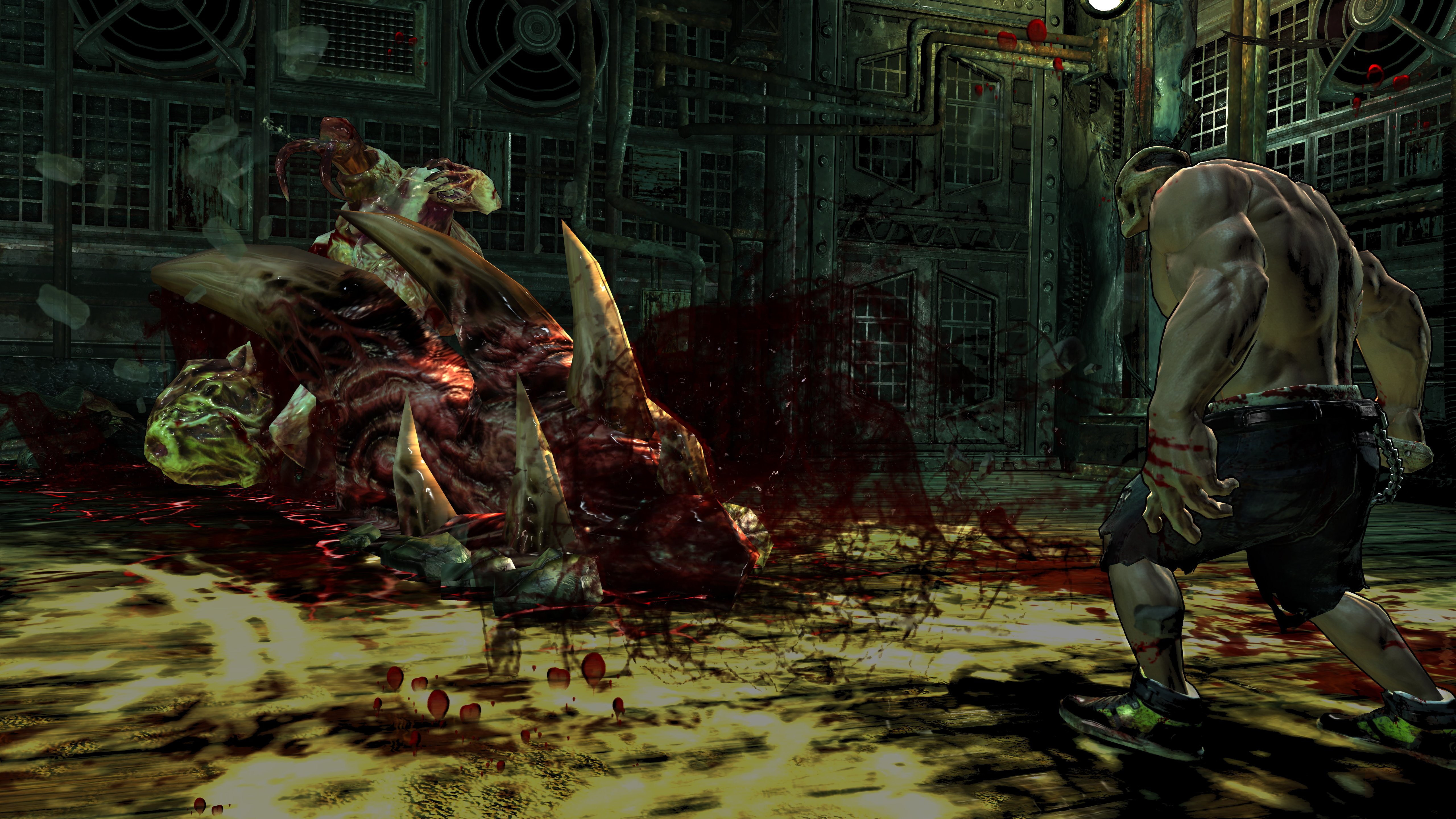 fantasy, creature, blood, evil, monster, warrior, dark, horror, action, arcade, 5K, fighting, slasher, HD Wallpaper