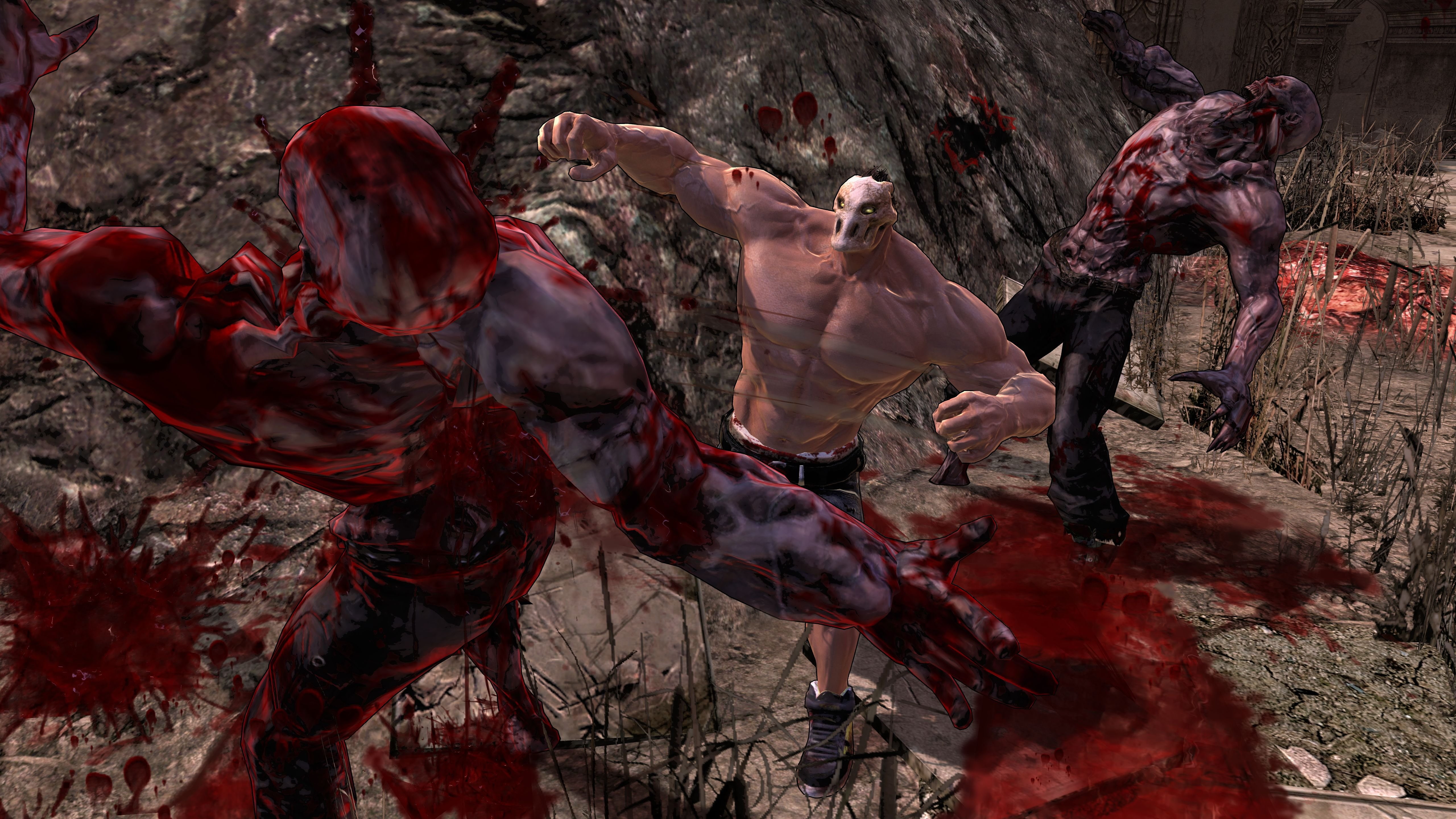 5K, action, creature, dark, fighting, horror, warrior, slasher, evil, blood, monster, arcade, fantasy, HD Wallpaper