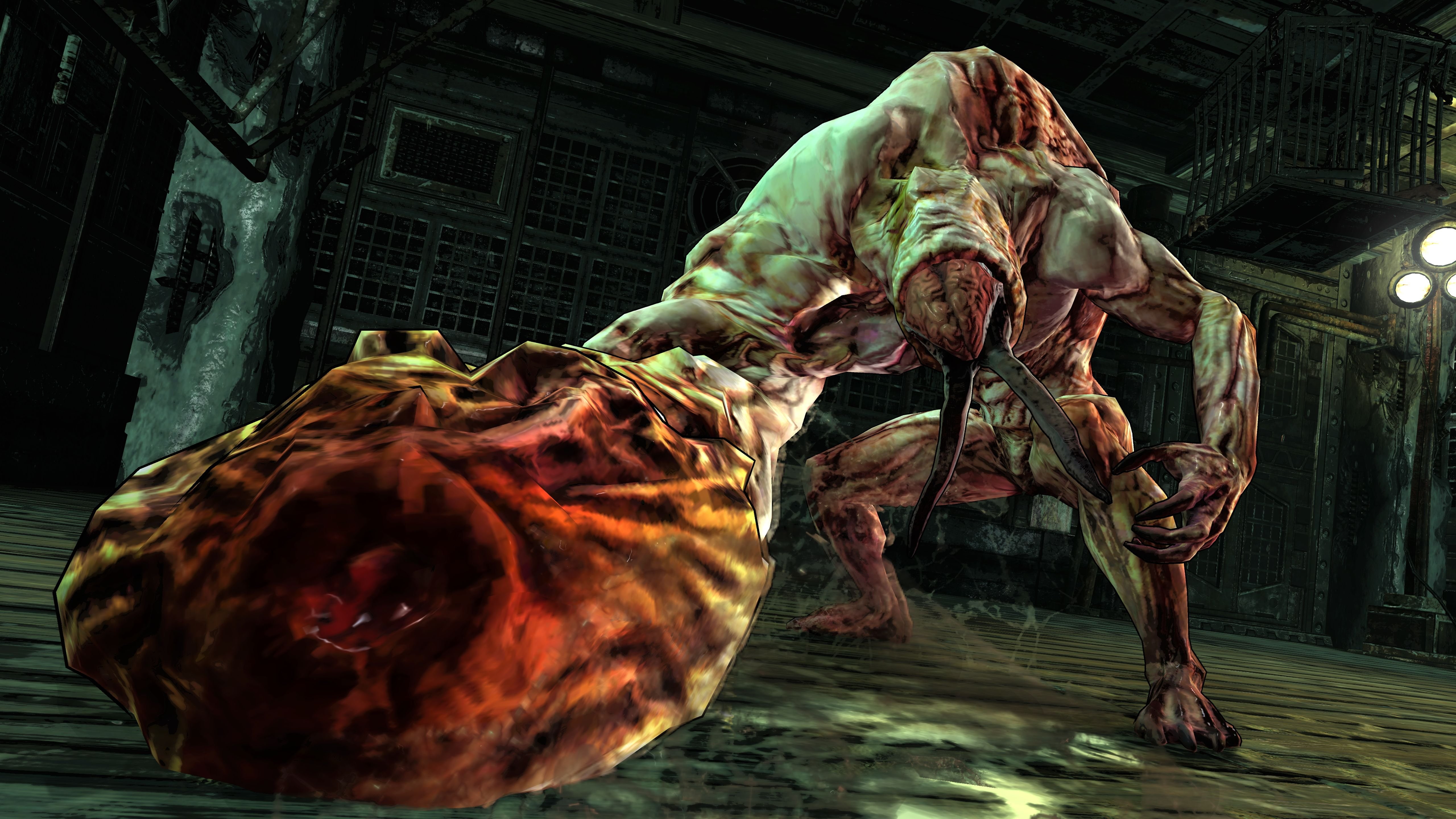 5K, creature, arcade, slasher, action, blood, fighting, evil, horror, warrior, fantasy, dark, monster, HD Wallpaper