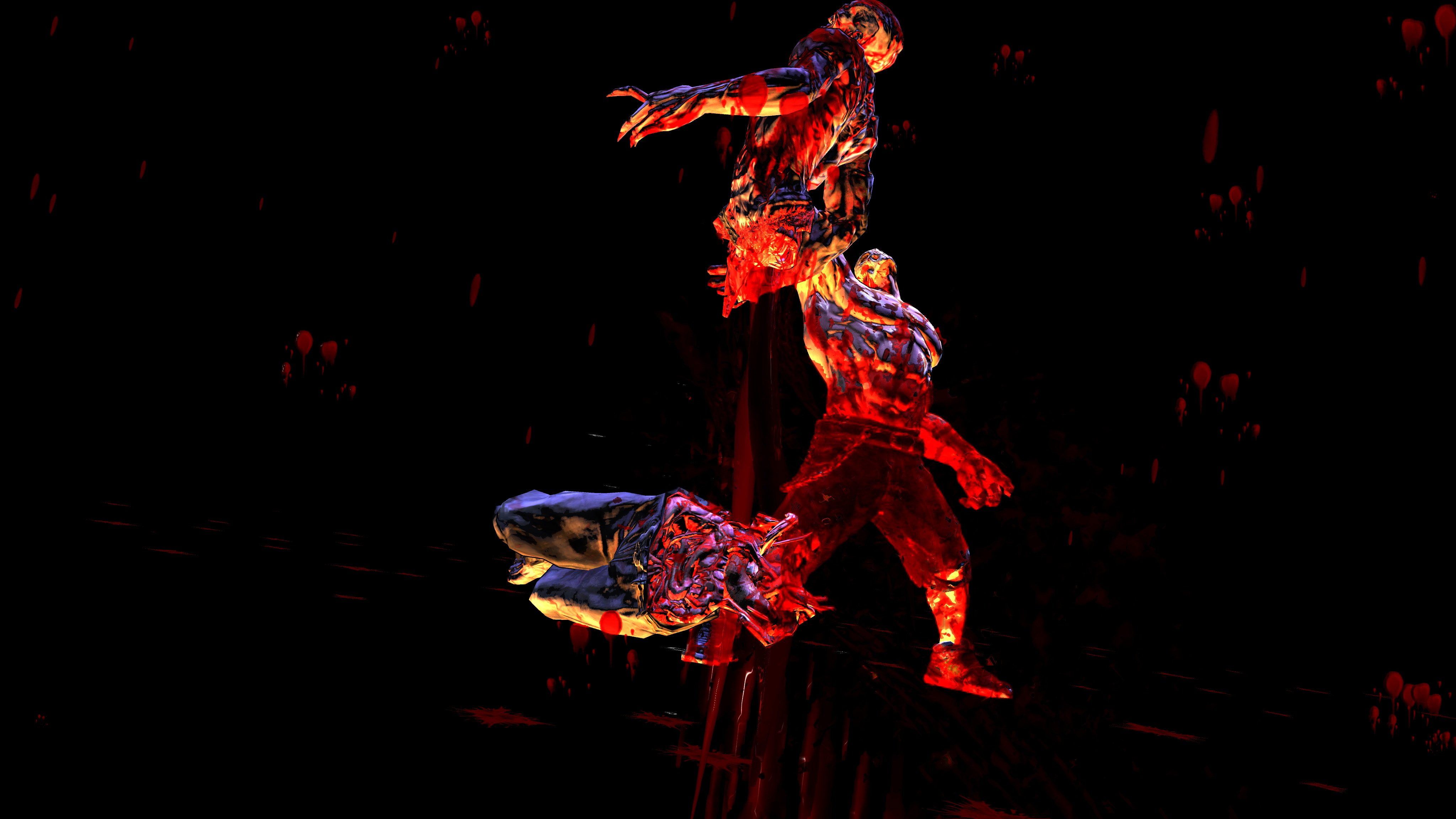 evil, horror, fighting, dark, warrior, creature, 4K, arcade, action, monster, slasher, fantasy, blood, HD Wallpaper