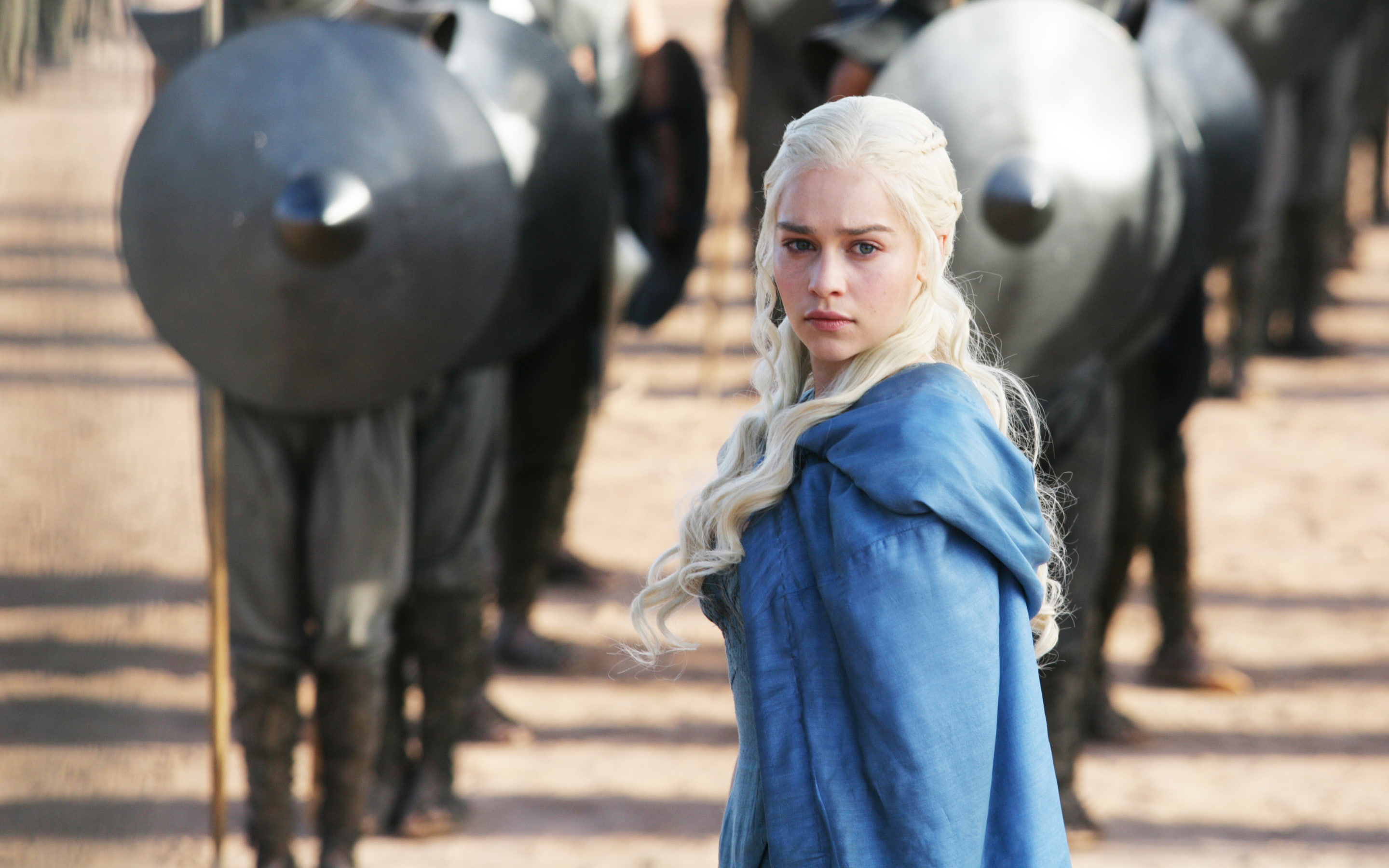 clarke, thrones, 2K, mother, game, emilia, dragon, HD Wallpaper