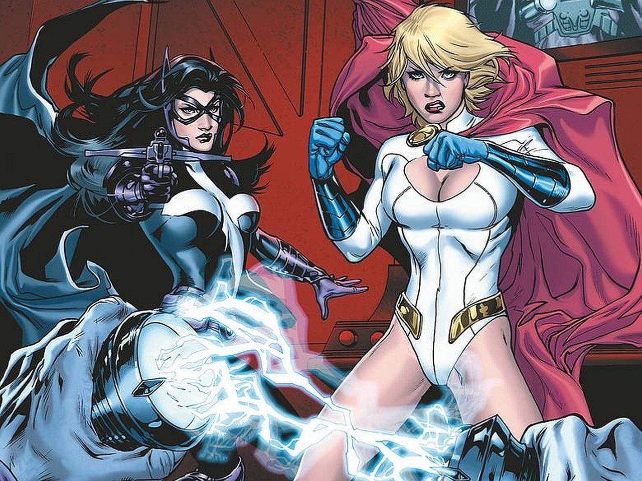 Power Girl, Huntress (DC Comics), 720P, Comics, Worlds Finest, HD Wallpaper