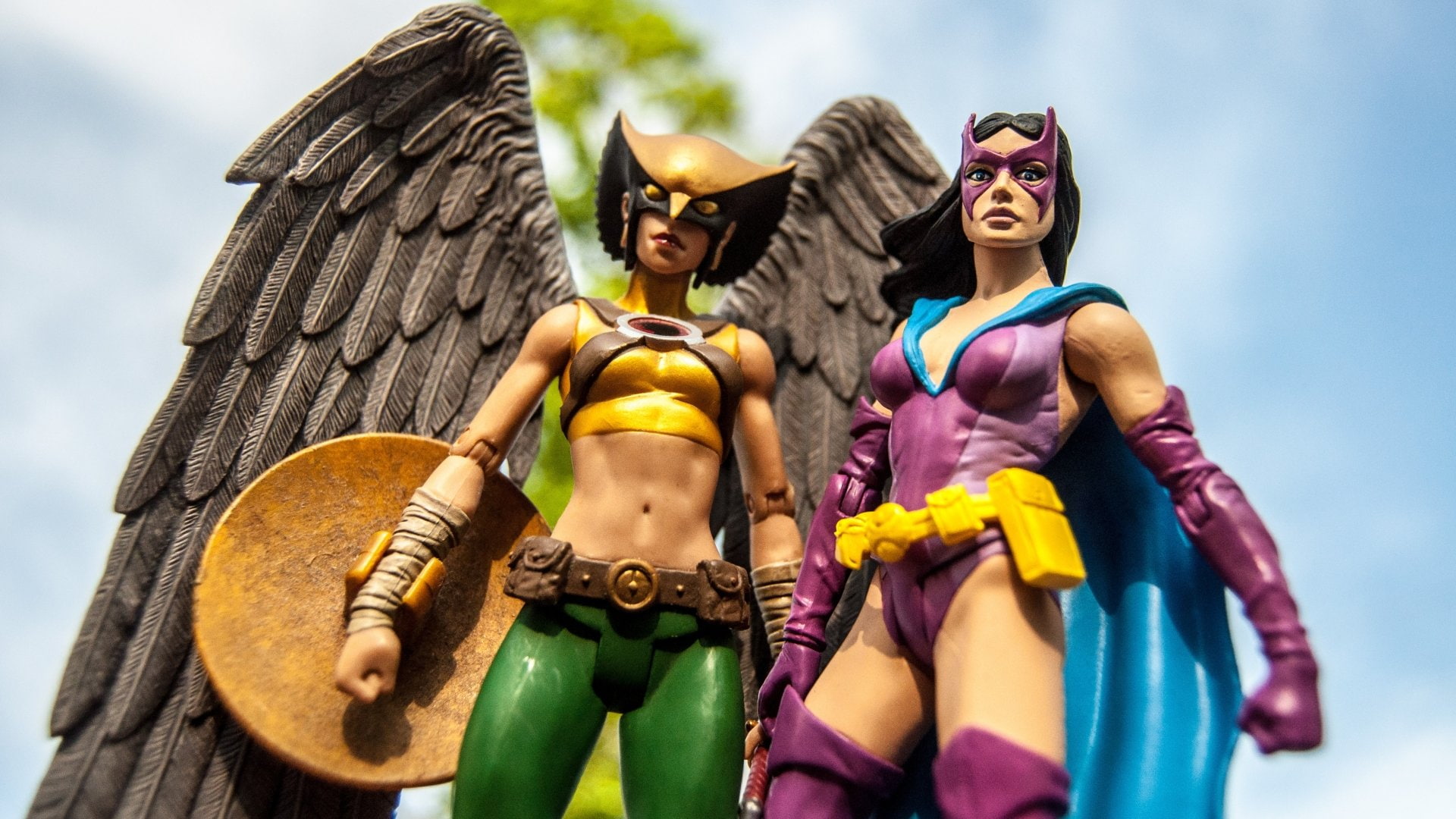 Huntress (DC Comics), Collage, 1080P, Comics, Hawkgirl, HD Wallpaper