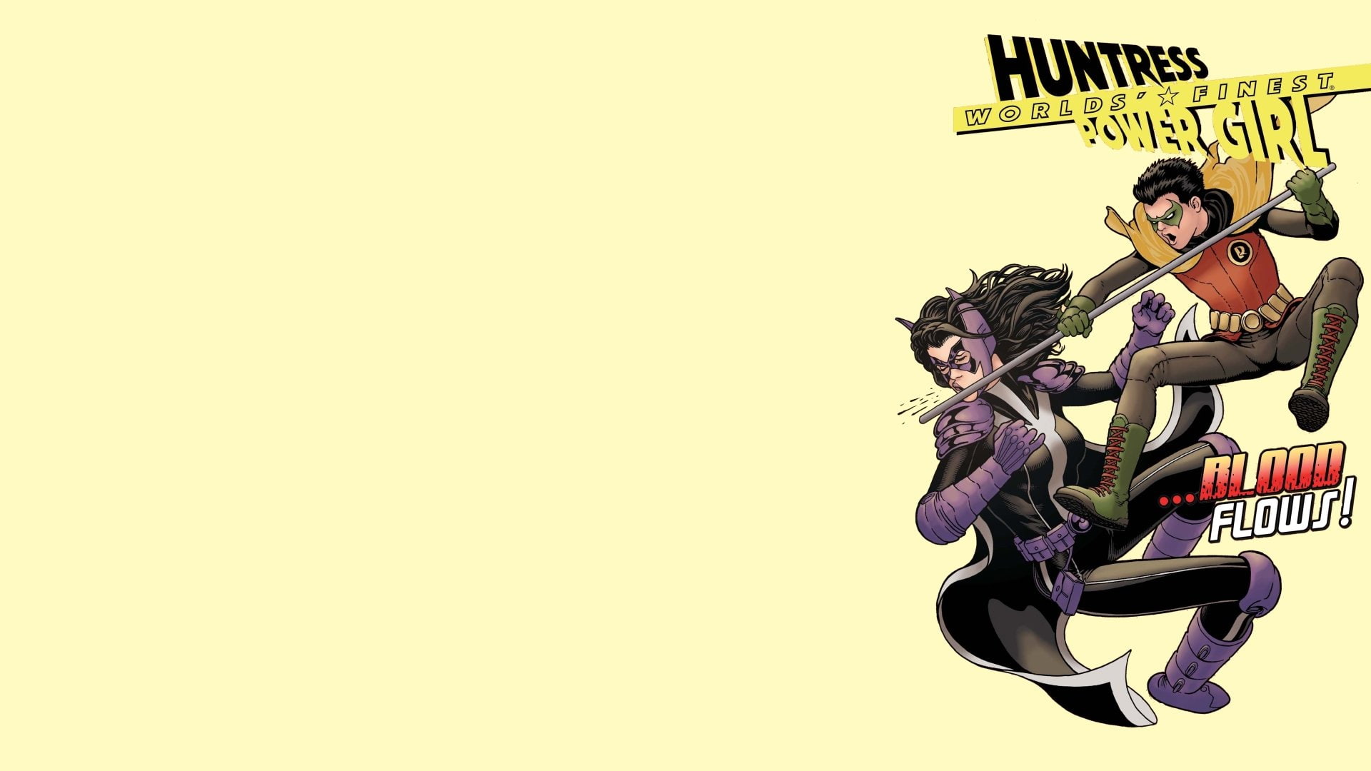 Robin (DC Comics), Worlds Finest, 1080P, Huntress (DC Comics), Comics, HD Wallpaper