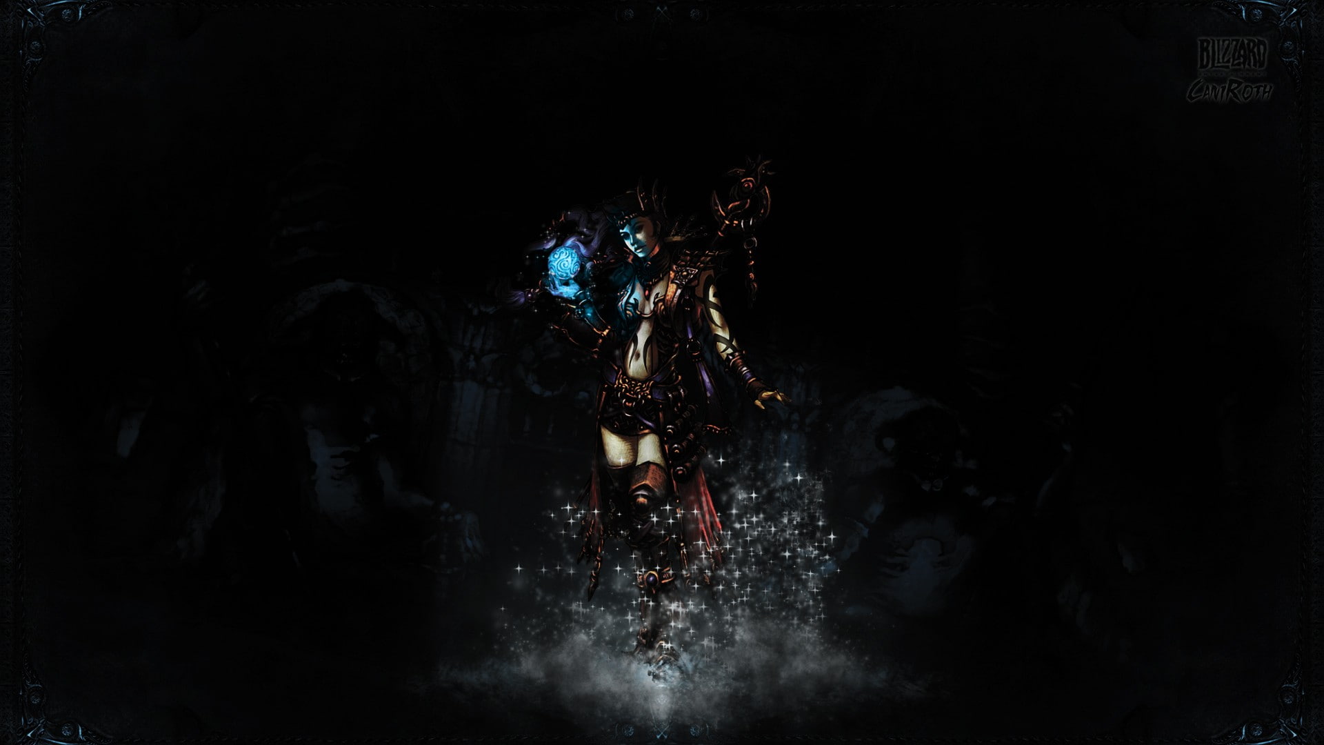 1080P, huntress, dark, artwork, HD Wallpaper