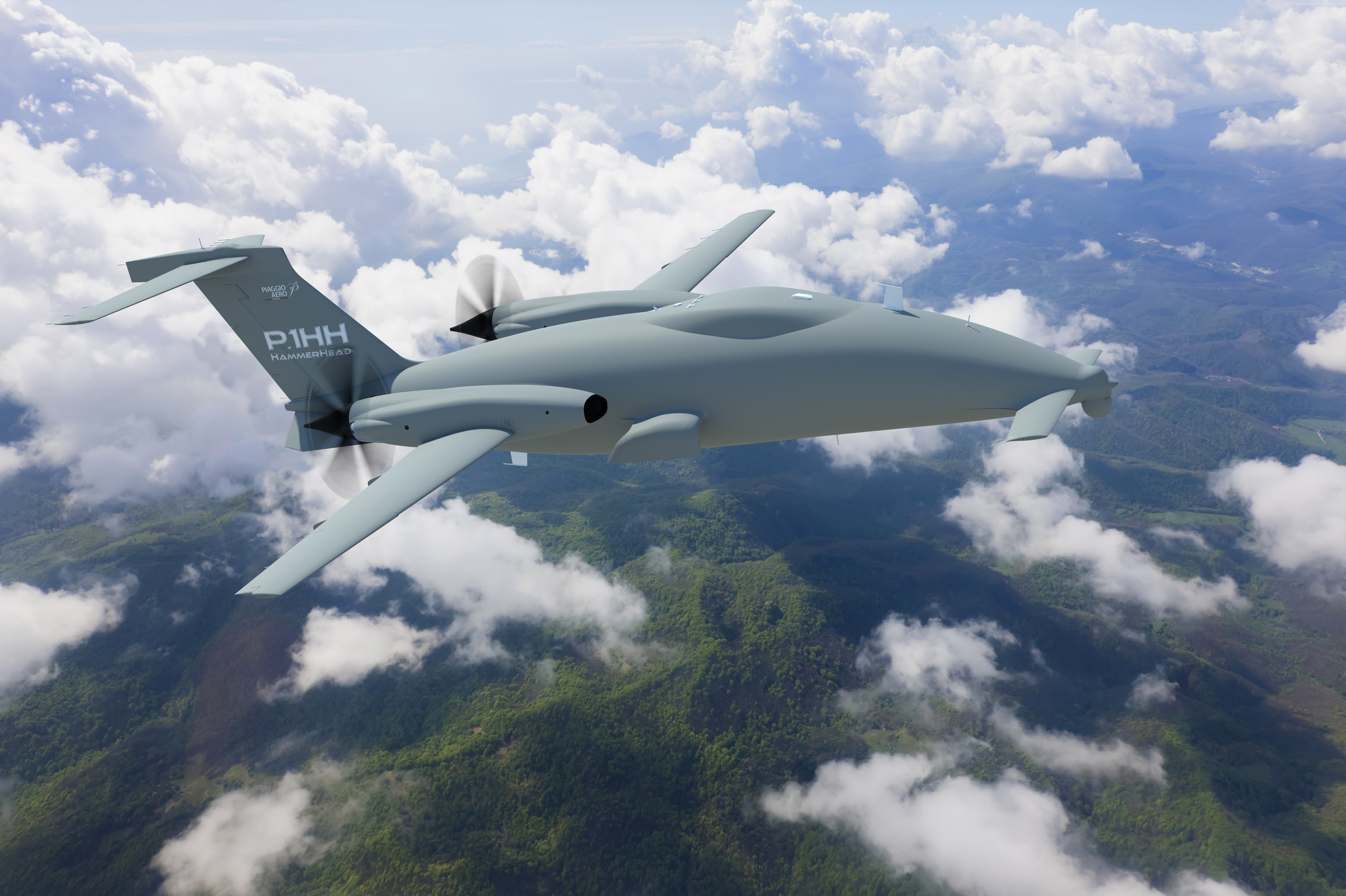 drone, Italy, 5K, Piaggio P.1HH Hammerhead, Italian army, HD Wallpaper