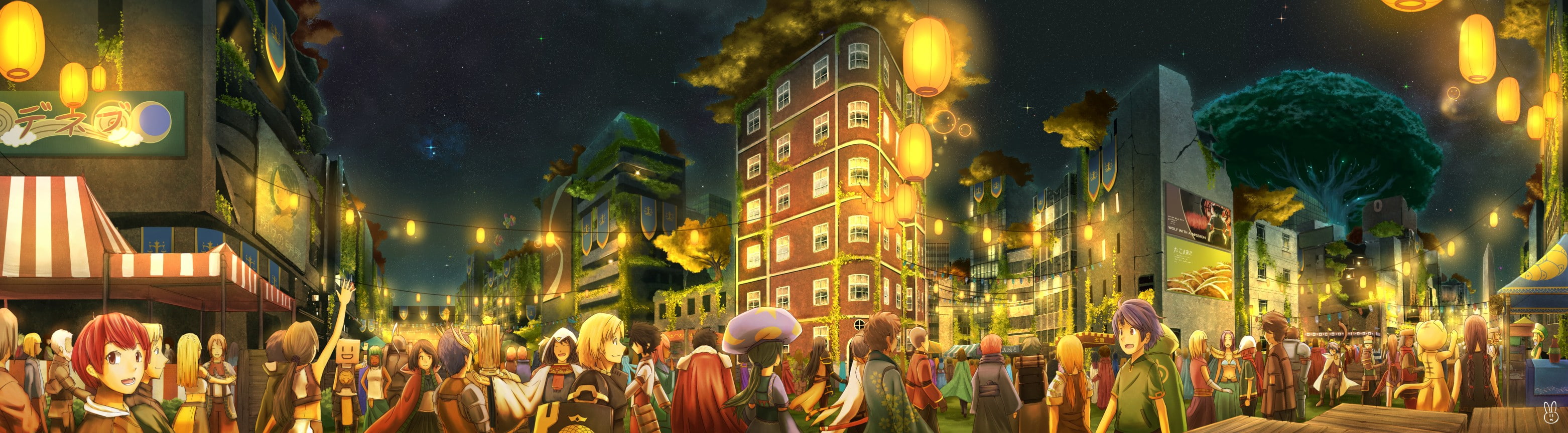 night, Log Horizon, 2K, HD Wallpaper