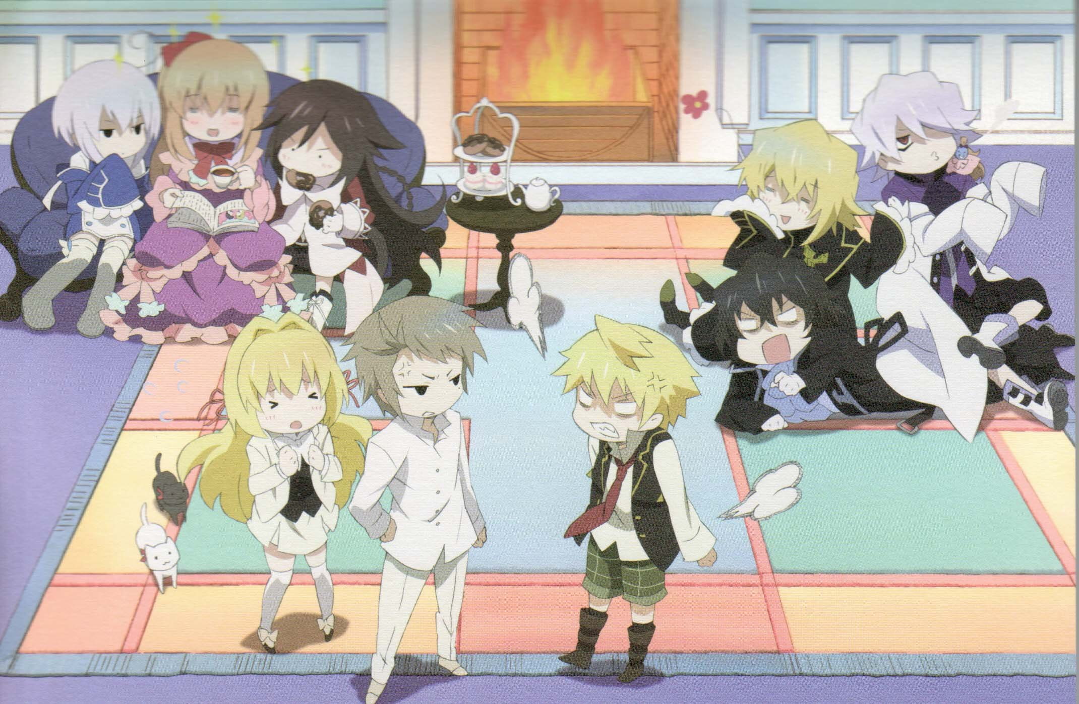 girls, alice, vessalius, fireplaces, echo, pandora, anime, vincent, boys, cats, gilbert, break, elliot, xerxes, sharon, rainsworth, hearts, 1080P, nightray, HD Wallpaper