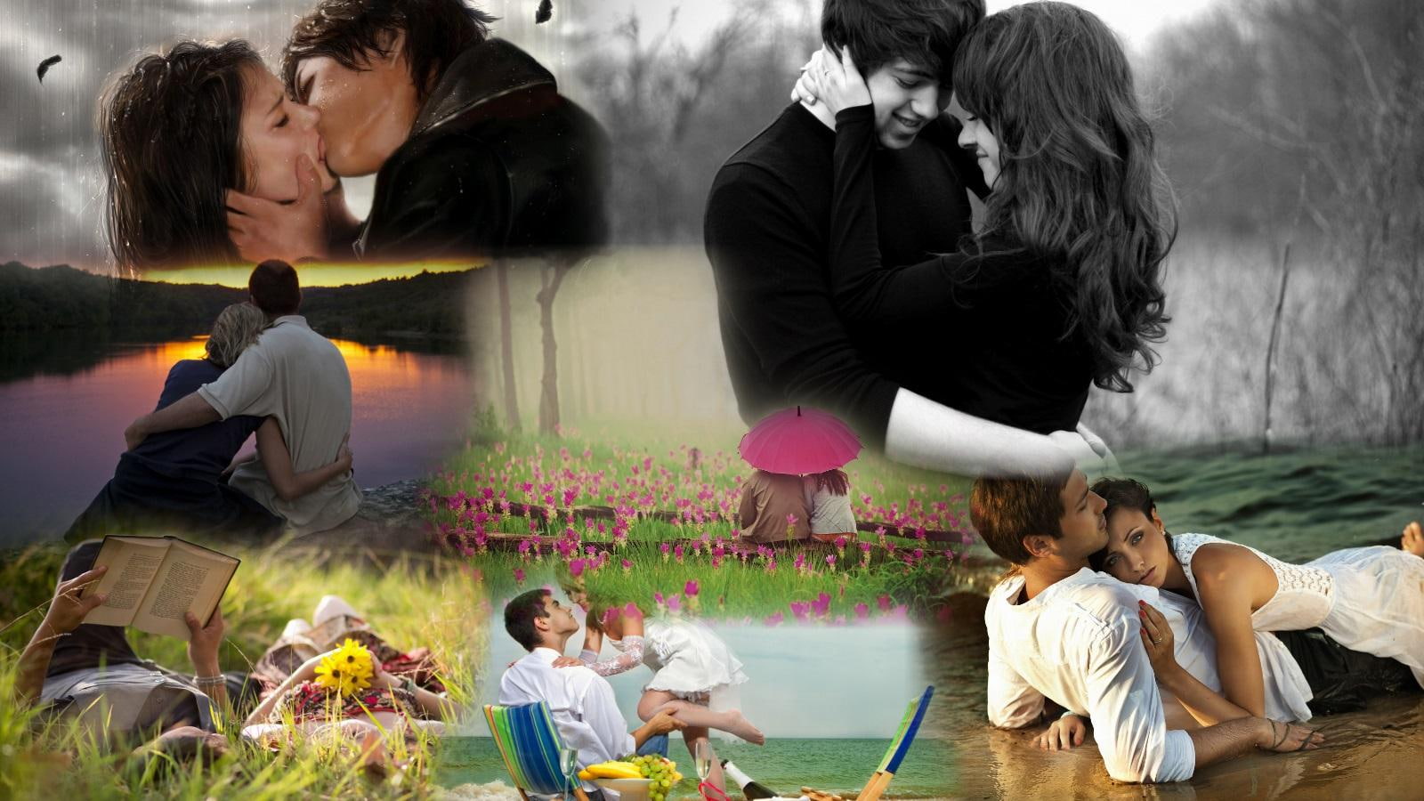 720P, love, abstact, collage, woman, HD Wallpaper