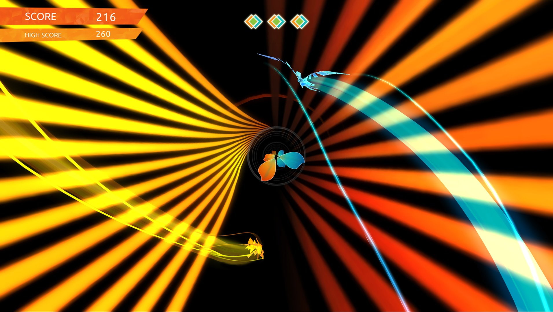 arcade, 720P, entwined, fantasy, abstraction, musical, abstact, rhythm, action, music, HD Wallpaper