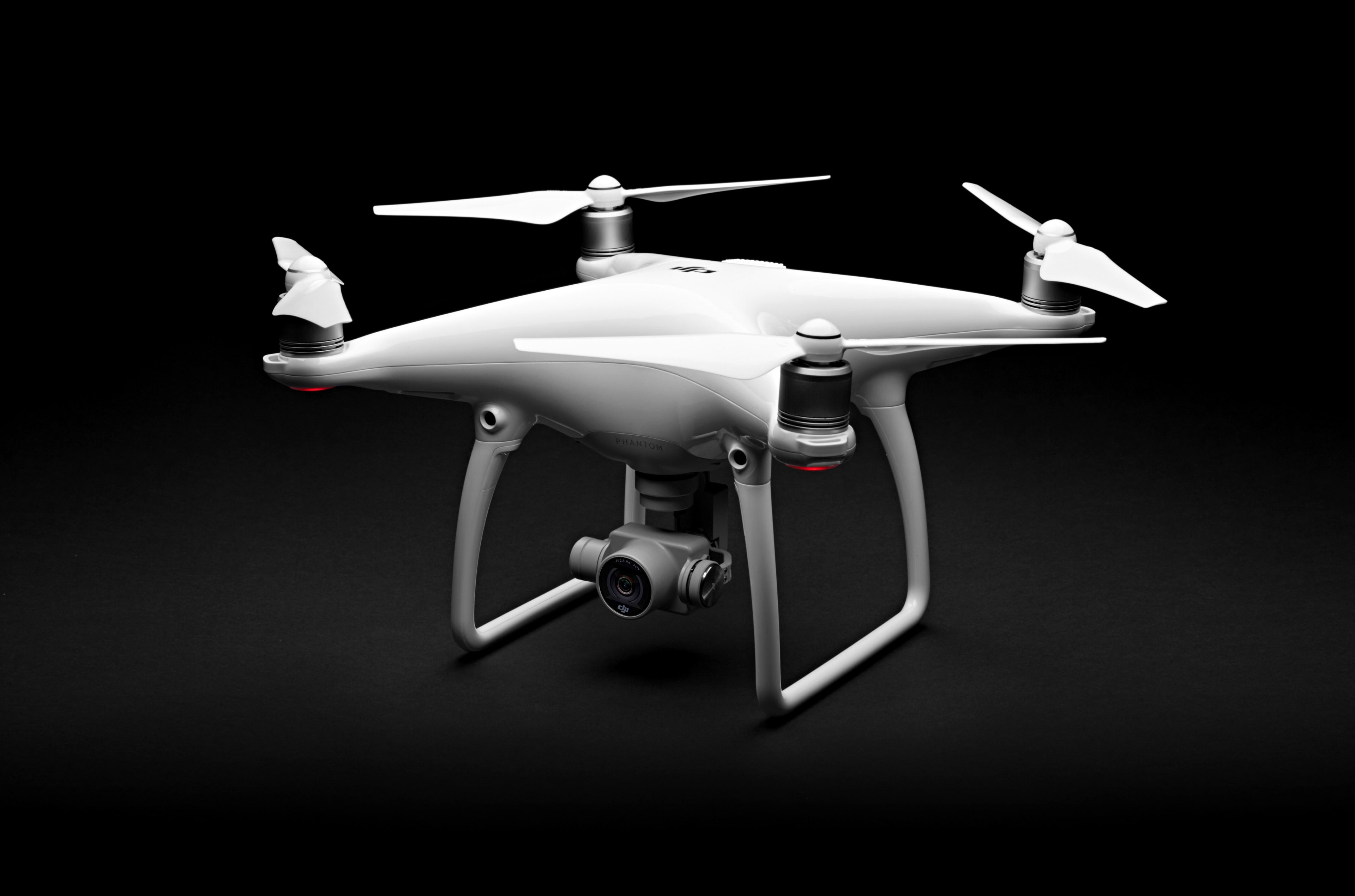 black color, spotlight, healthcare and medicine, 4K, robot, creativity, indoors, studio shot, black background, no people, futuristic, cut out, dji phantom 4 4k  desktop, HD Wallpaper