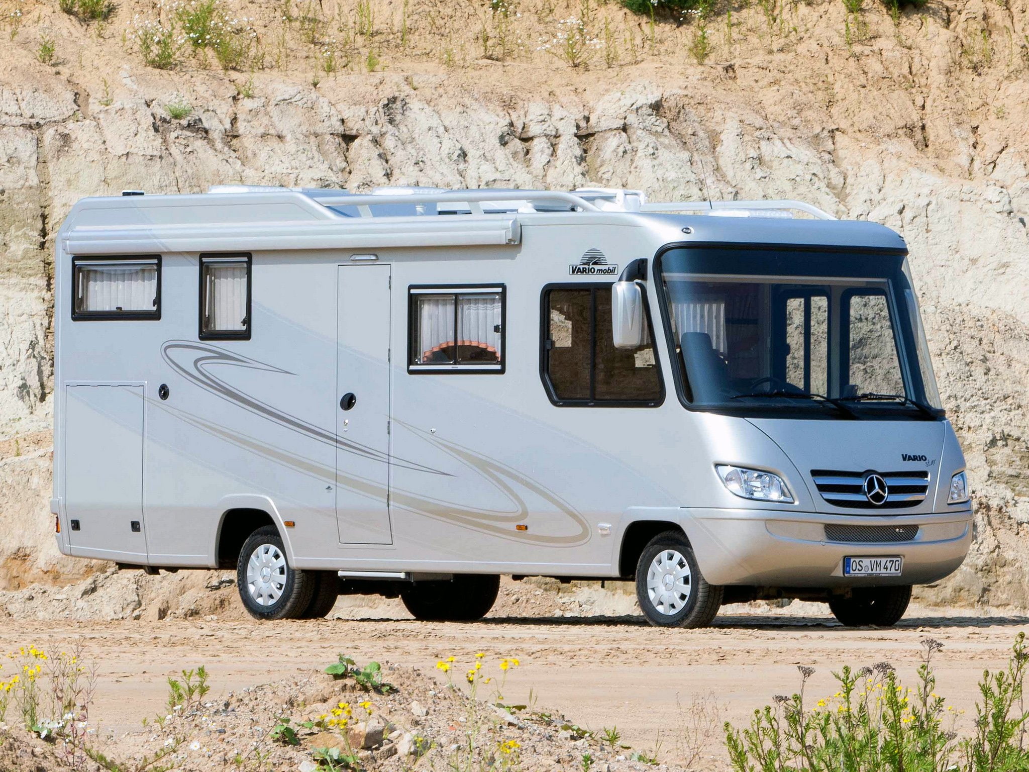 1080P, 2009, benz, 750, camper, mercedes, motorhome, vario, star, 906, HD Wallpaper
