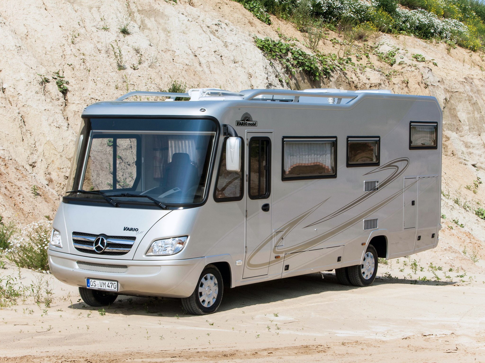motorhome, camper, 1080P, star, benz, 2009, vario, 750, 906, mercedes, HD Wallpaper
