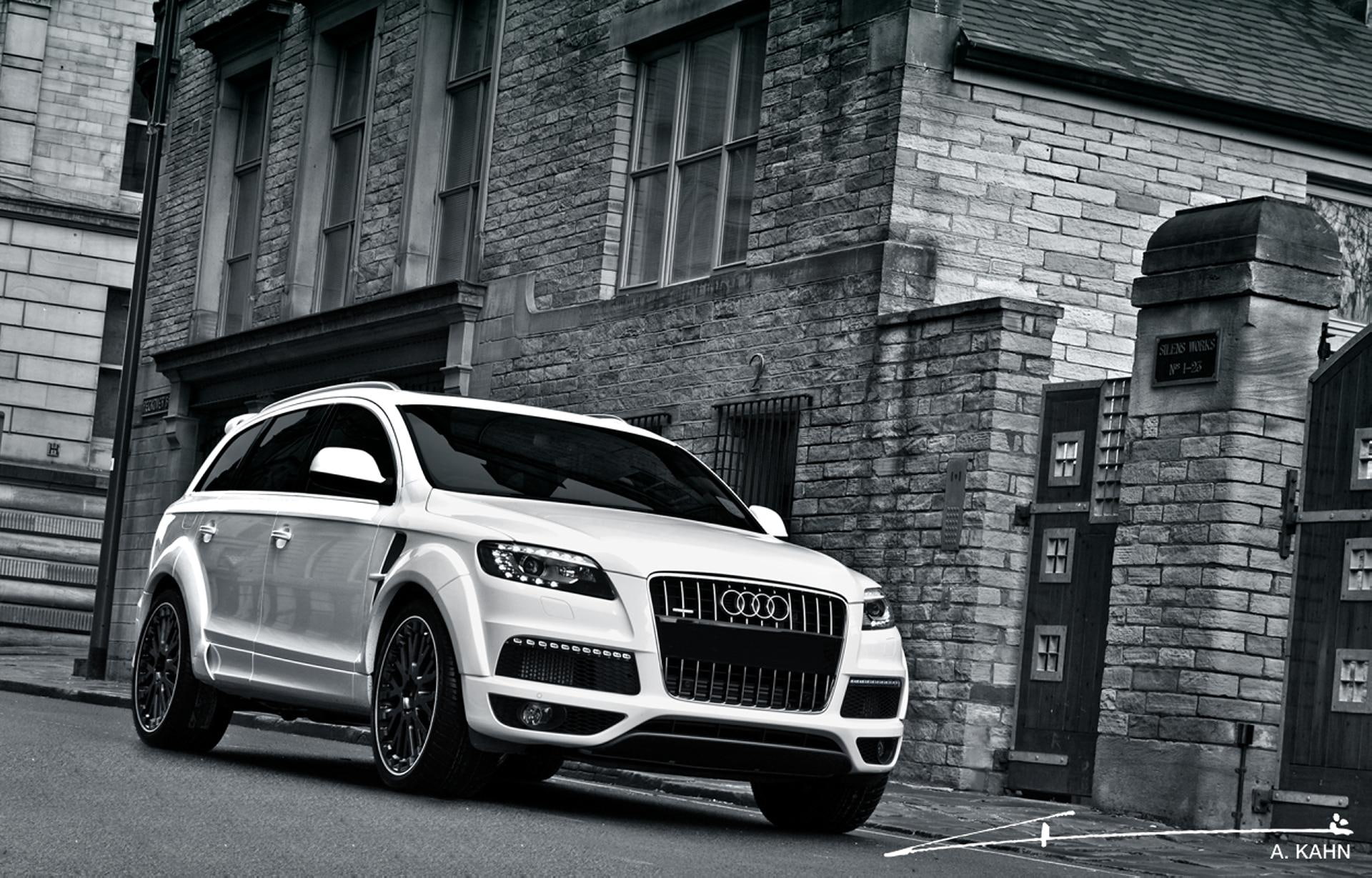 no people, outdoors, architecture, car, street, q, luxury, built structure, vintage car, kahn, stationary, brick, audi, brick wall, retro styled, transportation, HD Wallpaper