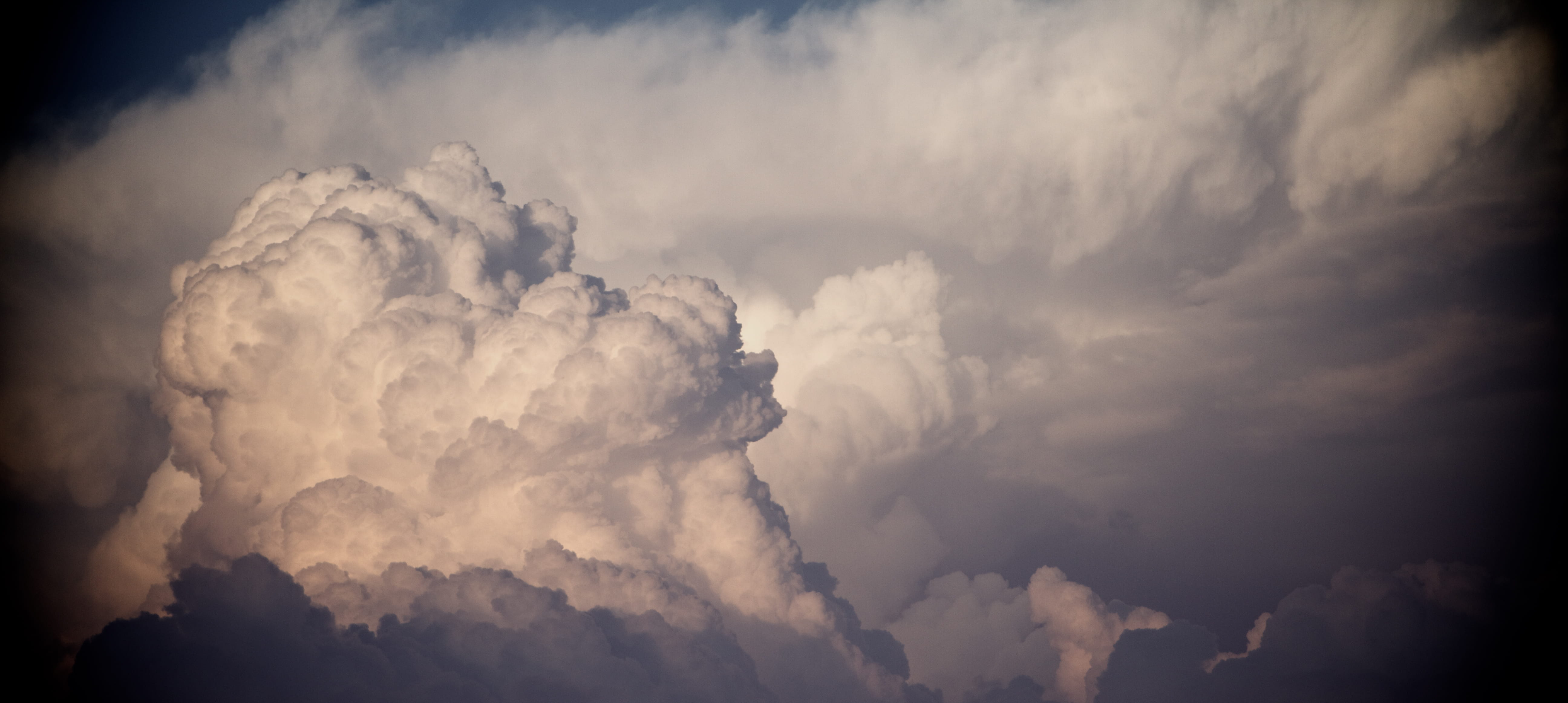 ominous, wide, outdoors, day, environment, cloudscape, fluffy, backgrounds, sky, bright, dramatic sky, 5K, no people, nature, sign, thunderstorm, power in nature, HD Wallpaper
