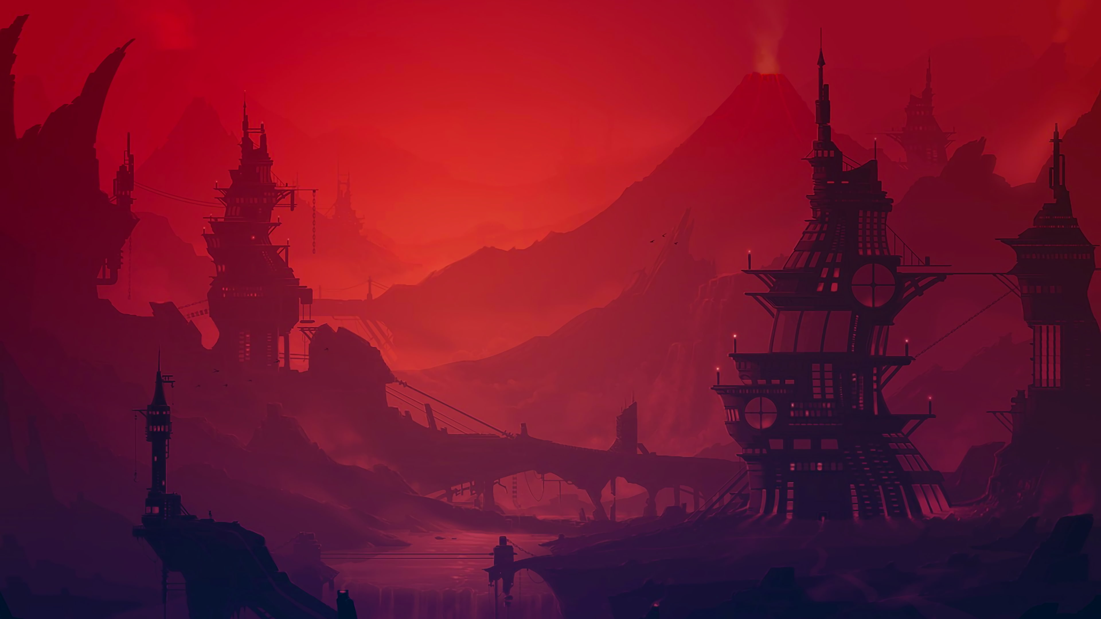 city, looking into the distance, 4K, HD Wallpaper