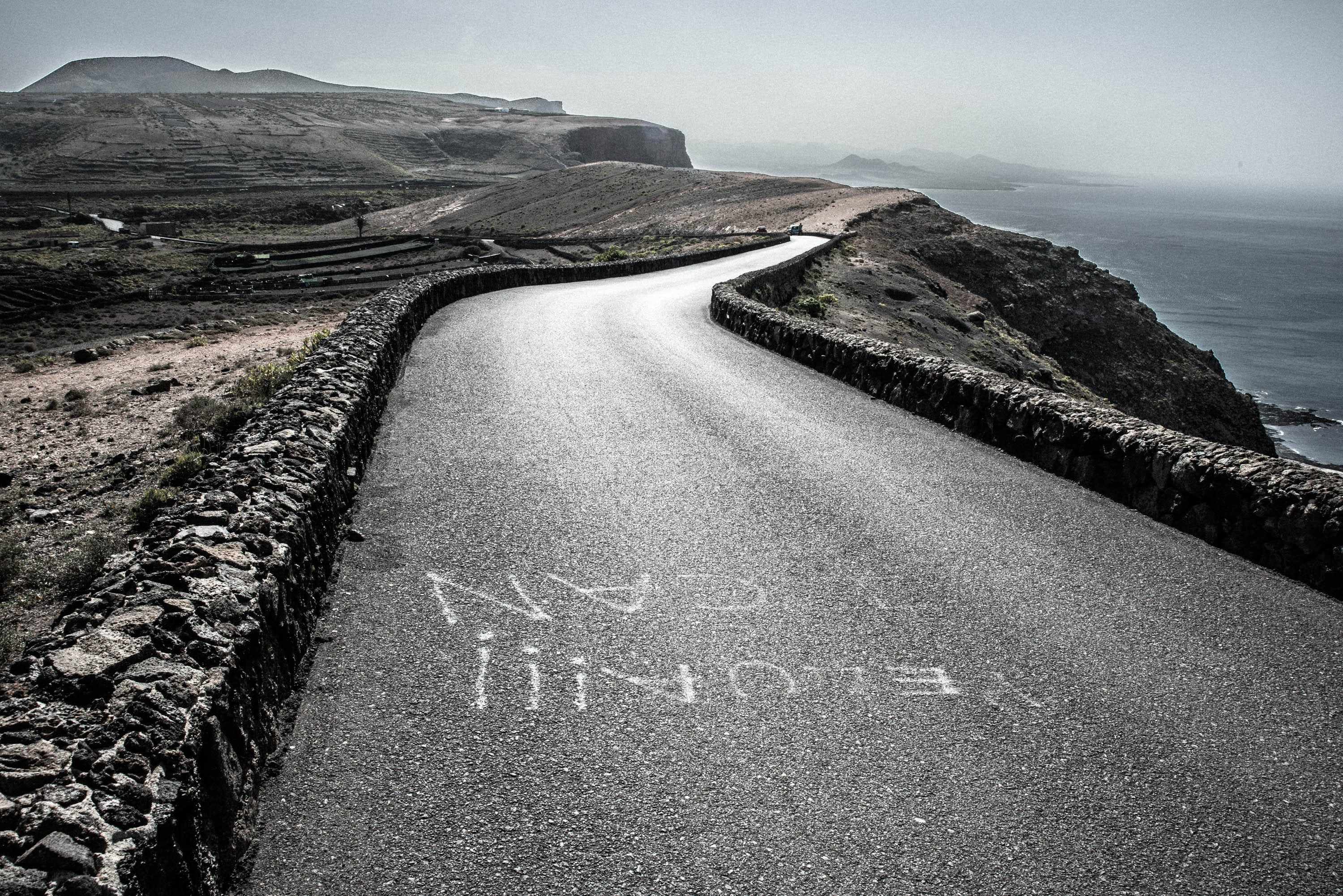 lanzarote, viewpoint, view, water, sea, off the beaten track, grayscale, outdoors, coast, the way forward, beauty in nature, transportation, mirador del rio, HD Wallpaper